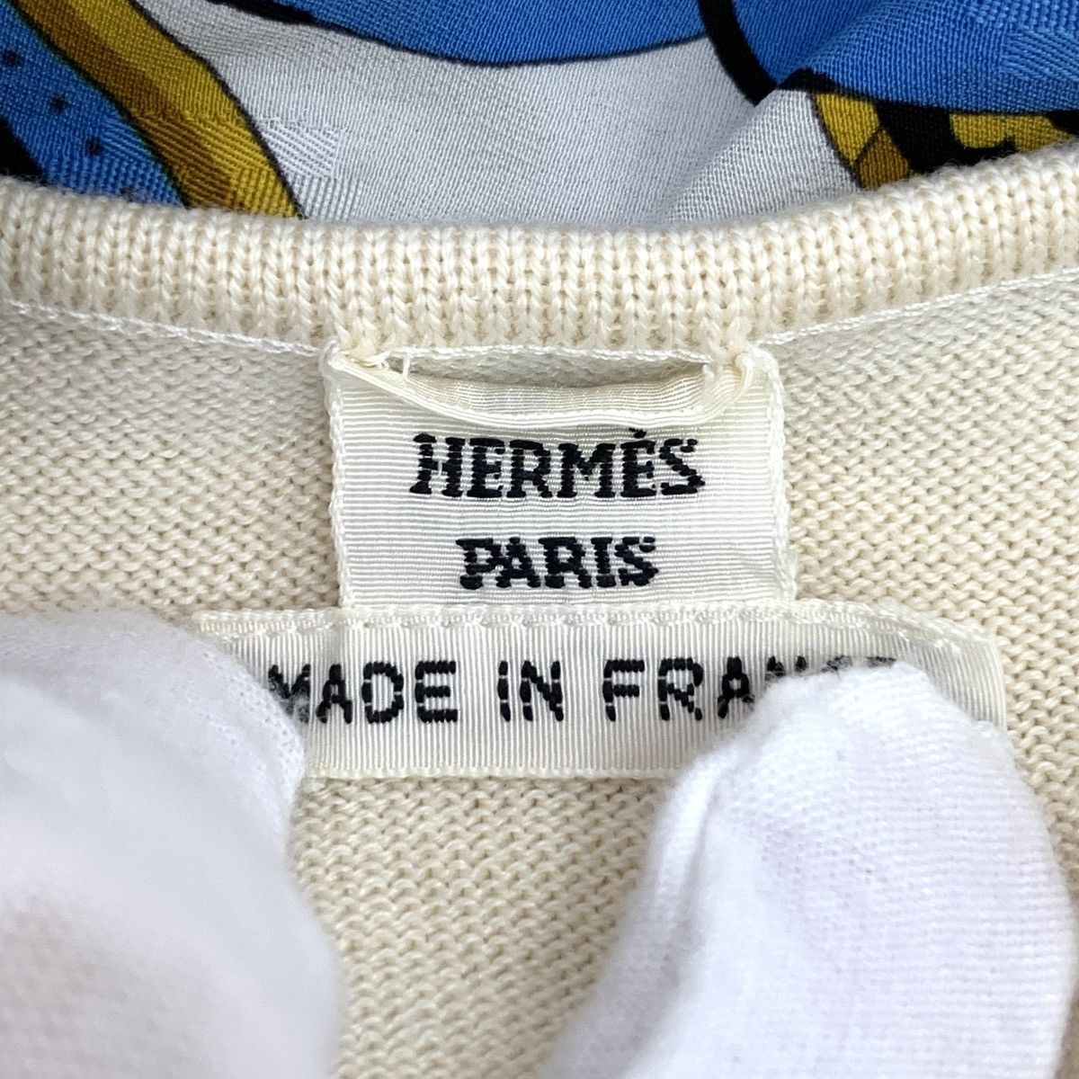 Hermes Hermes Colorblocked Floral Printed Wool Sleeveless Dress Size XS / US 0-2 / IT 36-38 - 5 Thumbnail