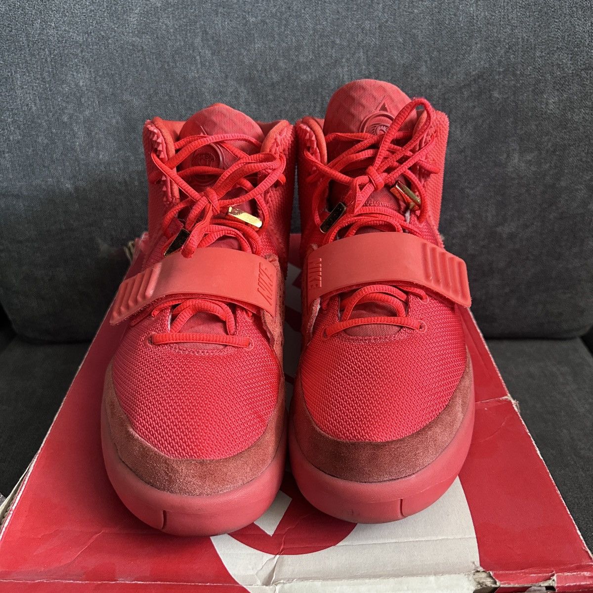 Kanye West × Nike × Yeezy Nike Air Yeezy 2 Red October Size US 13 / EU 46 - 2 Thumbnail