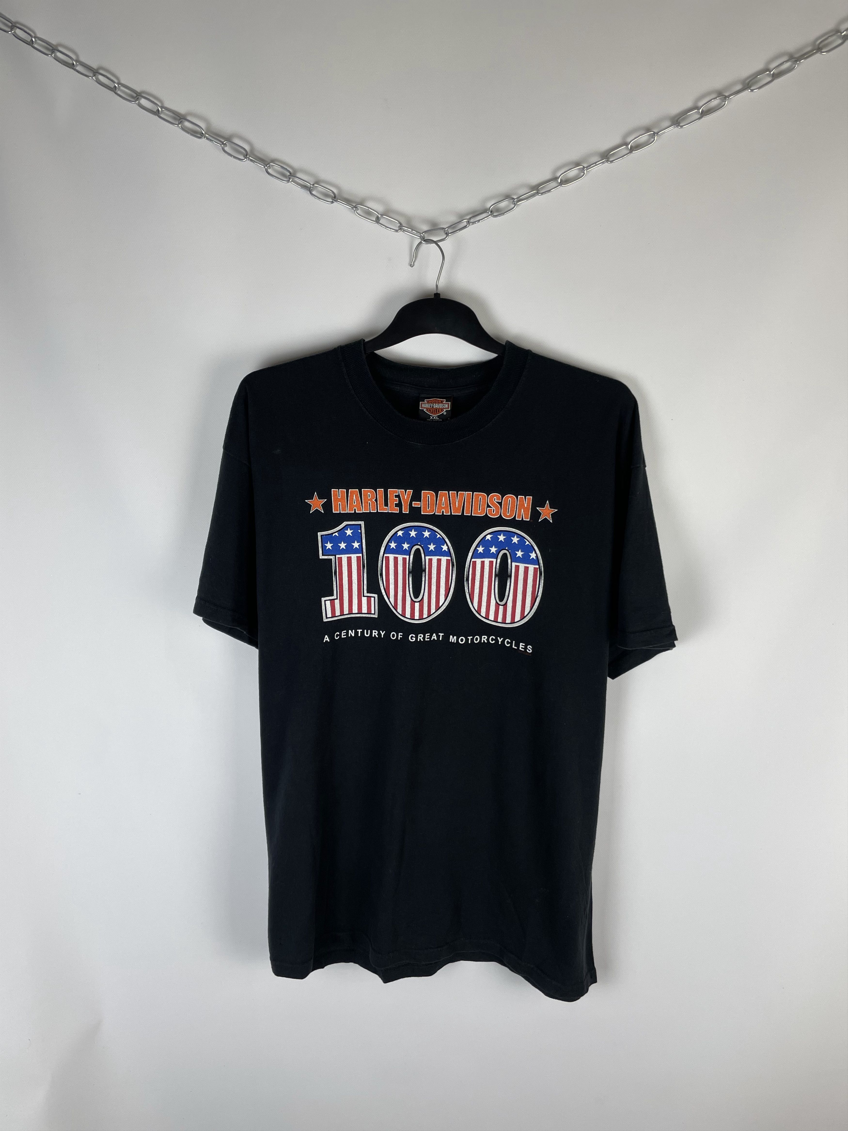 Harley Davidson × Vintage Vintage HARLEY DAVIDSON Tee Graphic T-Shirt Size US XL / EU 56 / 4 - 1 Thumbnail