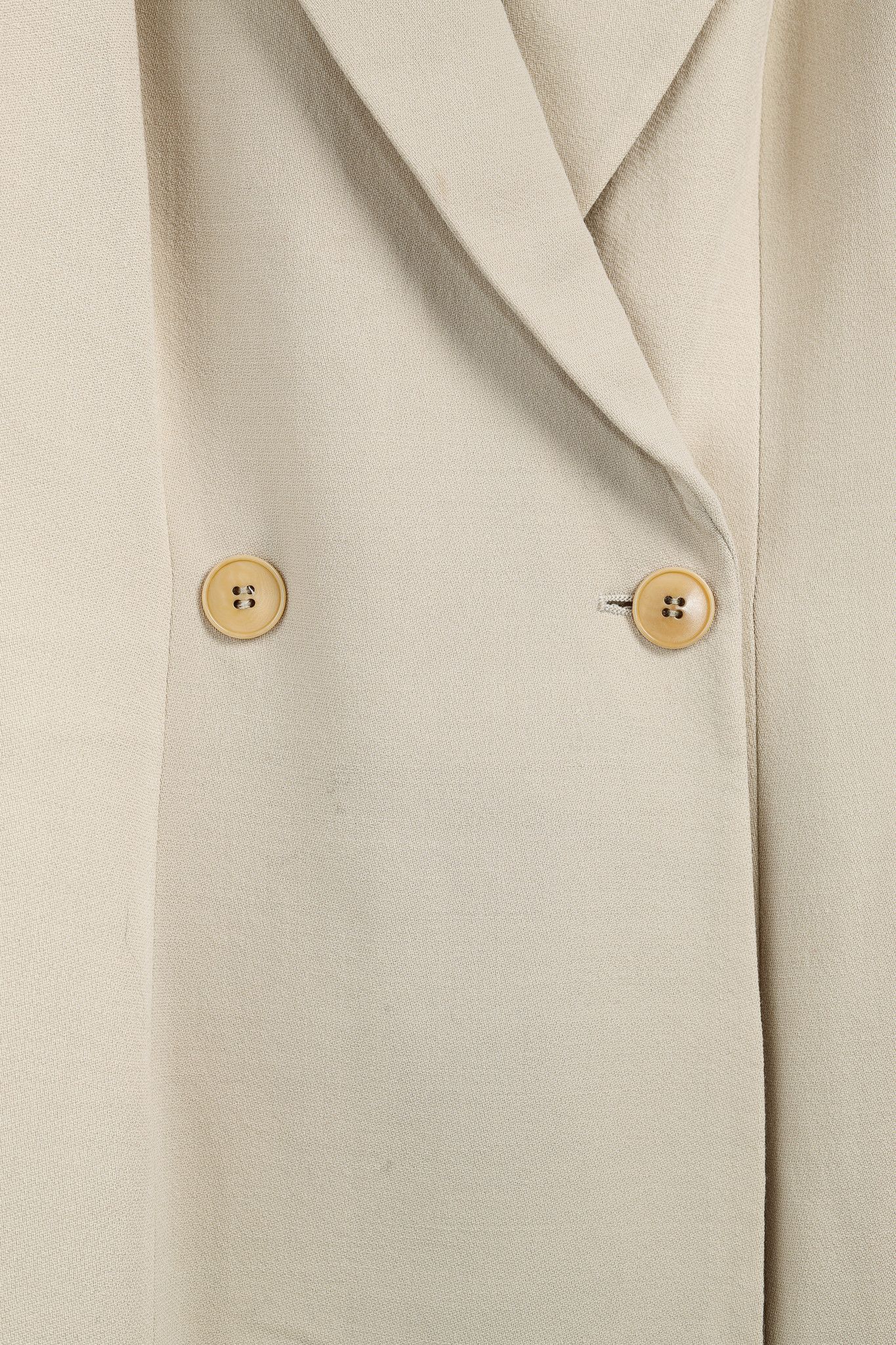 Giorgio Armani Giorgio Armani Vintage Minimalist Beige Wool Blazer Size XS / US 0-2 / IT 36-38 - 7 Thumbnail