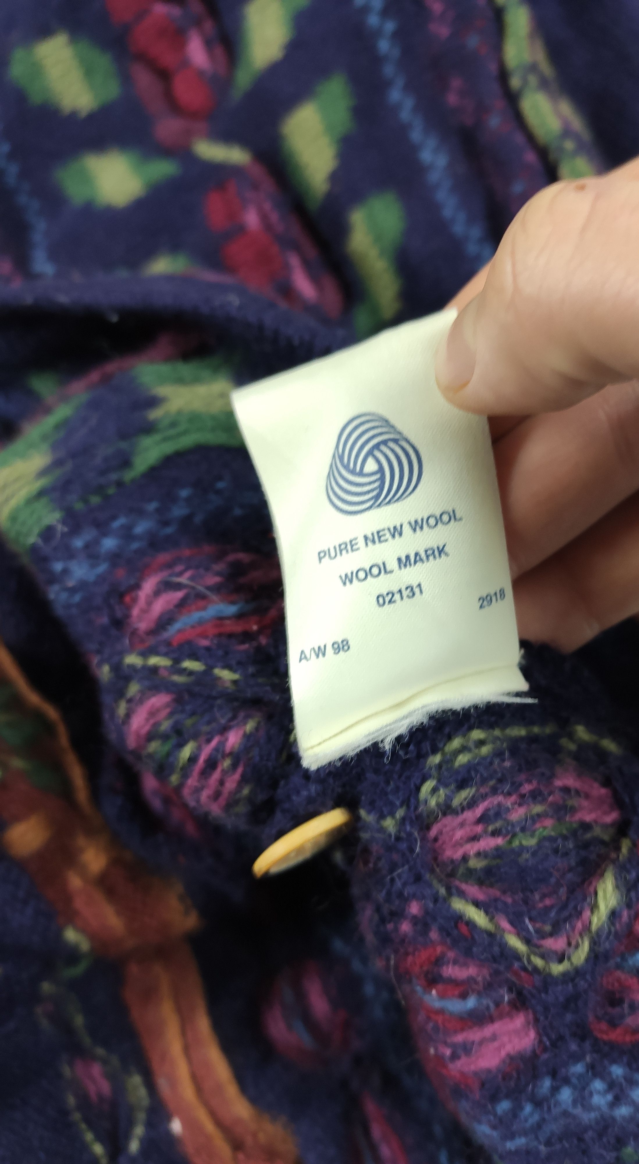 Vintage Vintage Floral woolen cardigan jumper Size L / US 10 / IT 46 - 5 Thumbnail