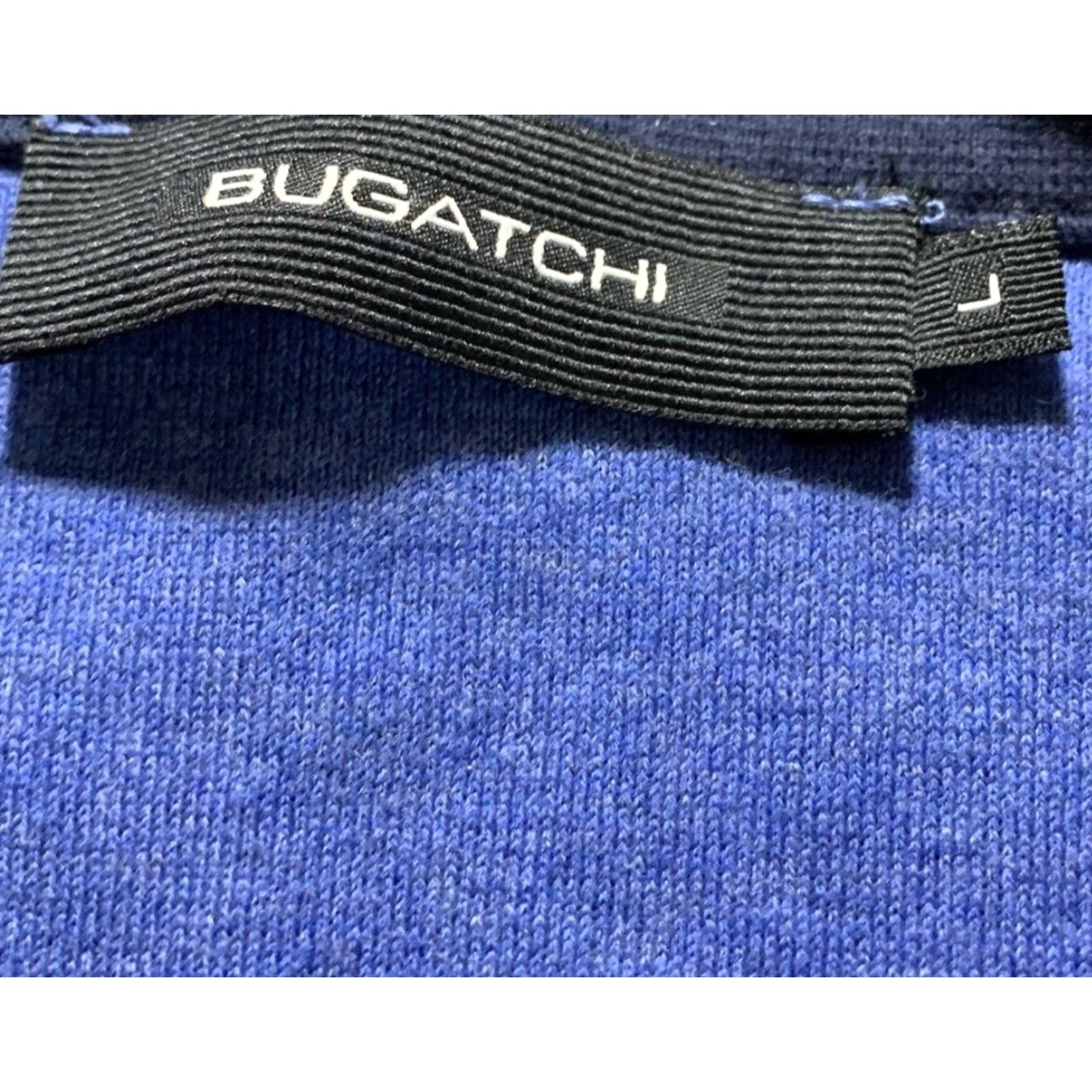 BUGATCHI Bugatchi 1/4 Zip Blue Pullover Sweater Men's L Shirt? Size US L / EU 52-54 / 3 - 2 Thumbnail