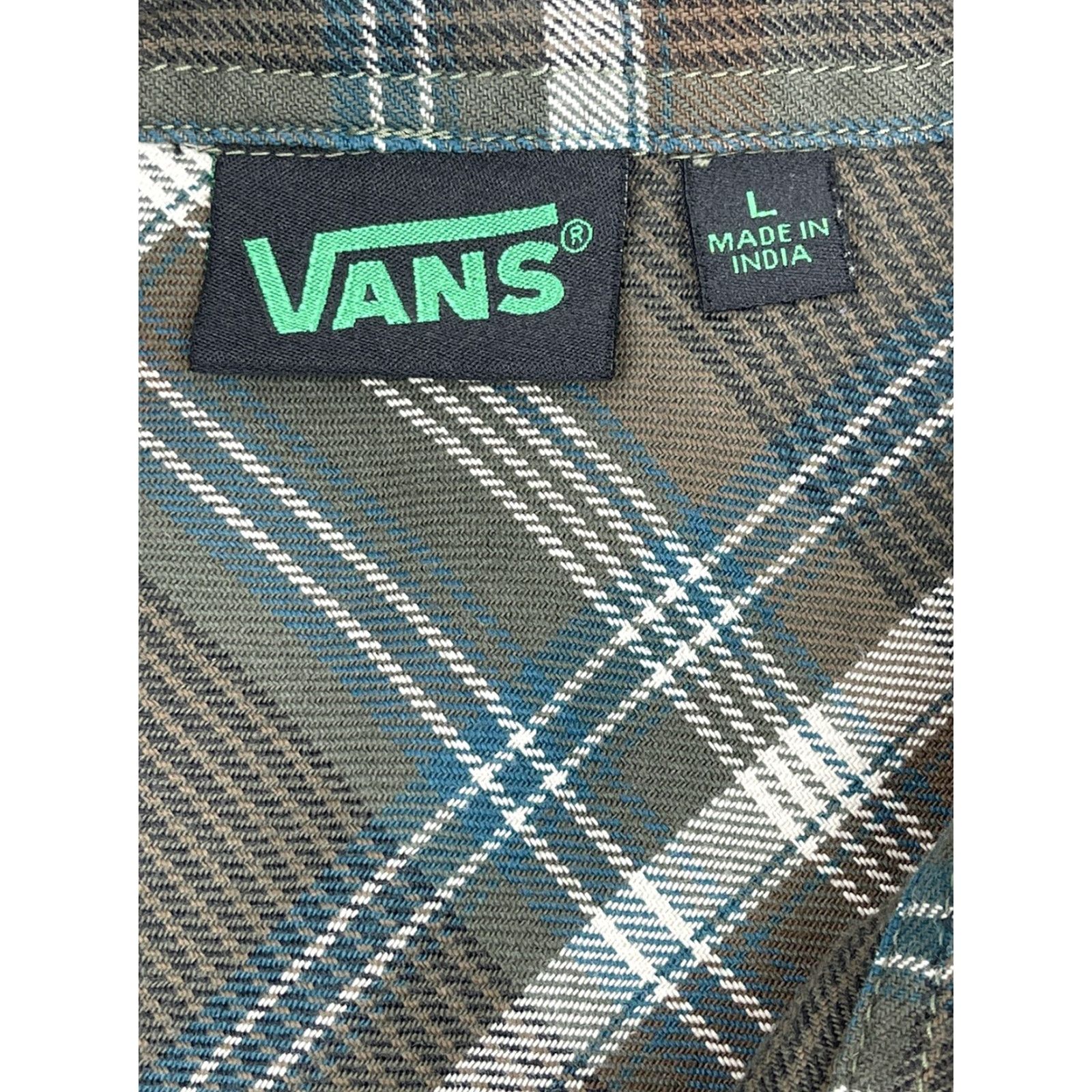 Vans VANS Shirt Men L Multicolor Plaid Flannel Cotton Button-Up Classic Outdoor Mens Size US L / EU 52-54 / 3 - 3 Thumbnail