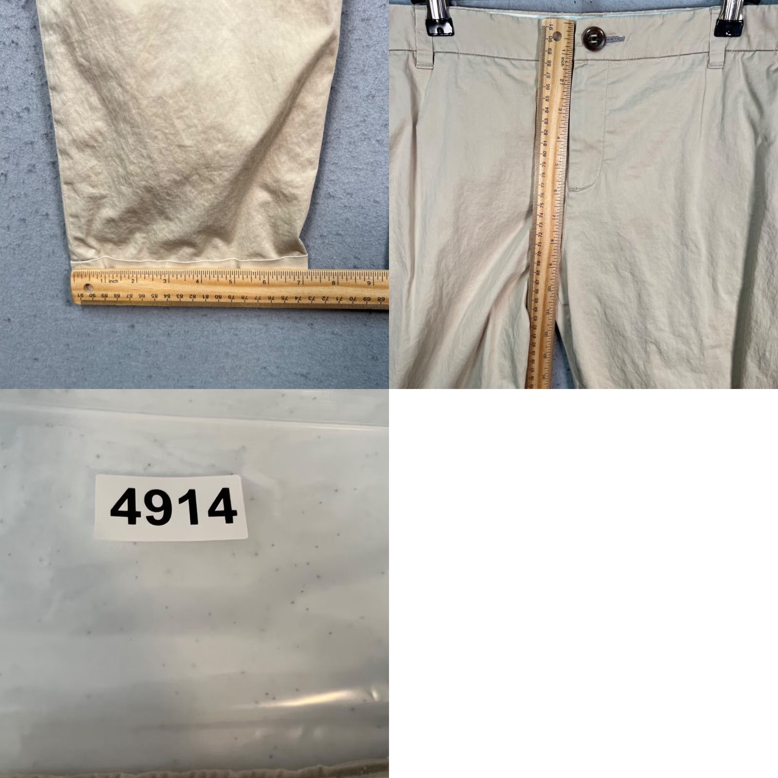 J Brand J Brand Womens Pants Cropped Straight-Leg Beige 8 Cotton Blend 24in Inseam Knit Front Flat Front Regular M Size 30" / US 8 / IT 44 - 8 Thumbnail