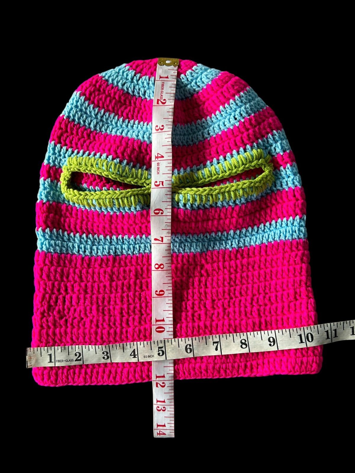 Japanese Brand × Kapital × Vintage Rare Crochet Knitted Handmade Balaclava Masked ☠️☠️ Size ONE SIZE - 7 Thumbnail