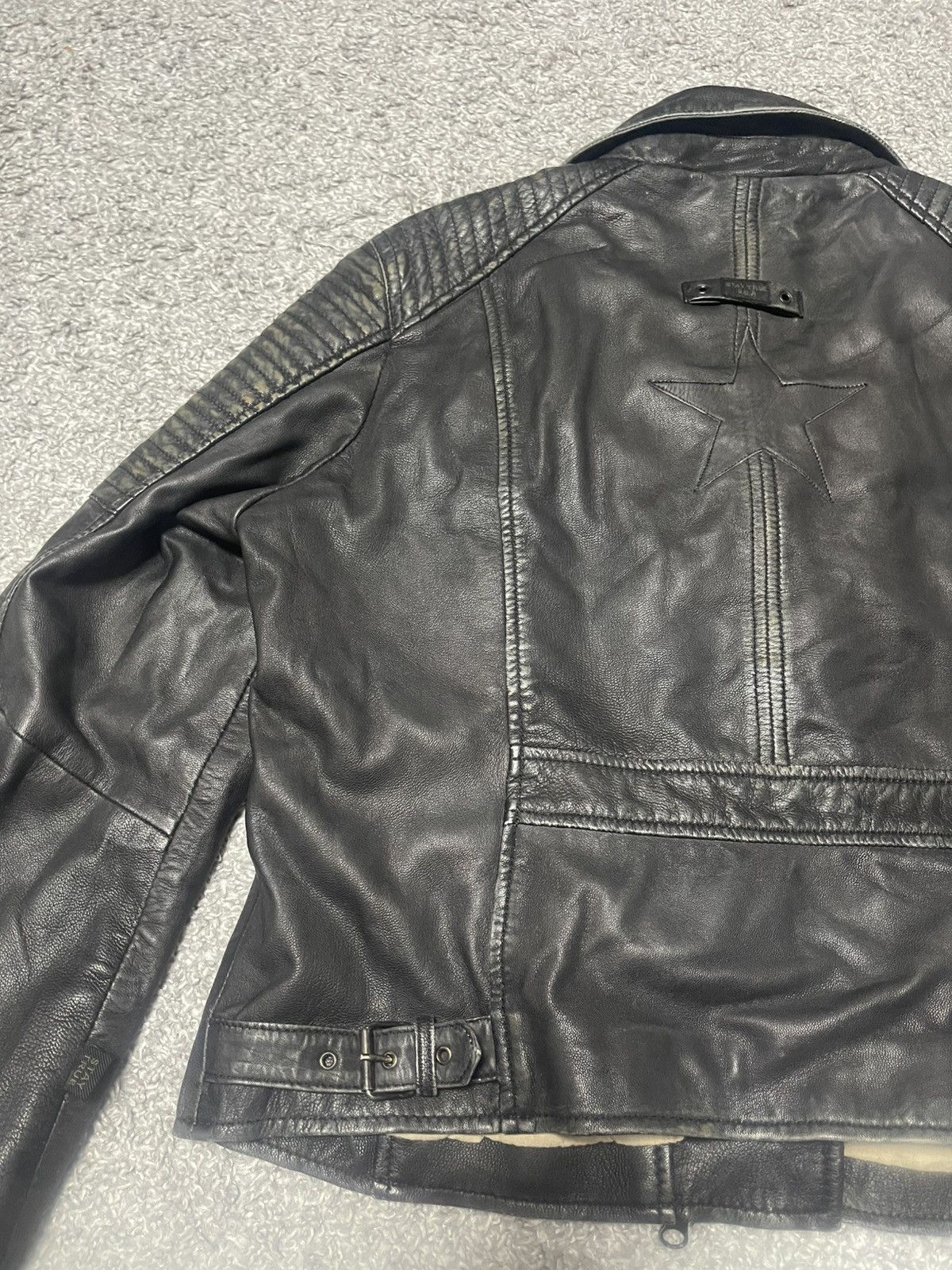 Vintage Stay True USA vintage Punk Rock Leather Faded Jacket size 44 Size S / US 4 / IT 40 - 5 Thumbnail