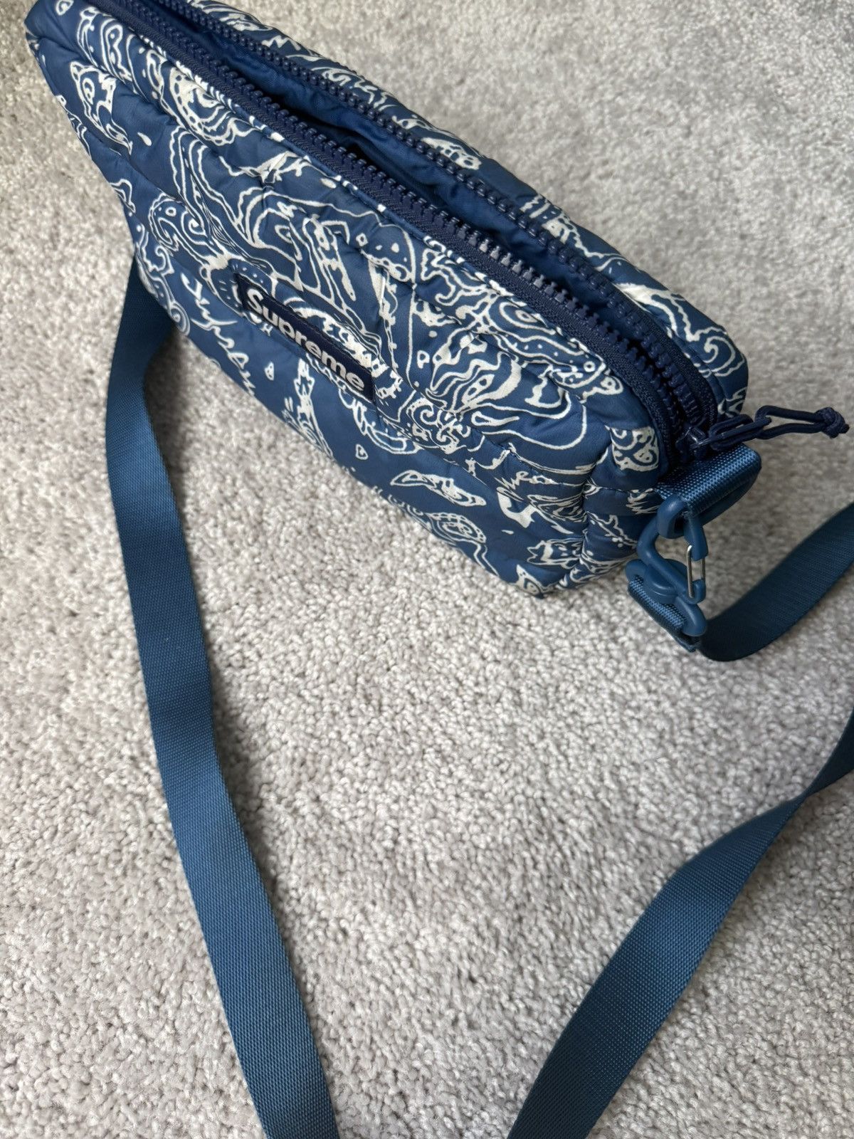 Supreme Supreme FW22 Paisley Puffer Side Bag Size ONE SIZE - 2 Thumbnail