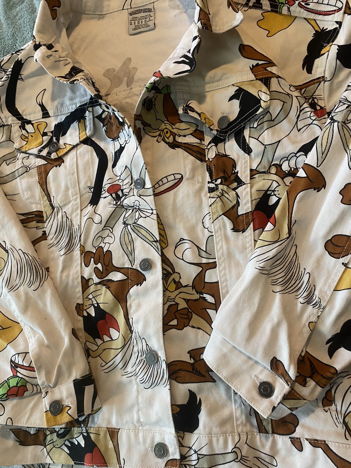 Vintage AOP Looney Tunes Jean Jacket
