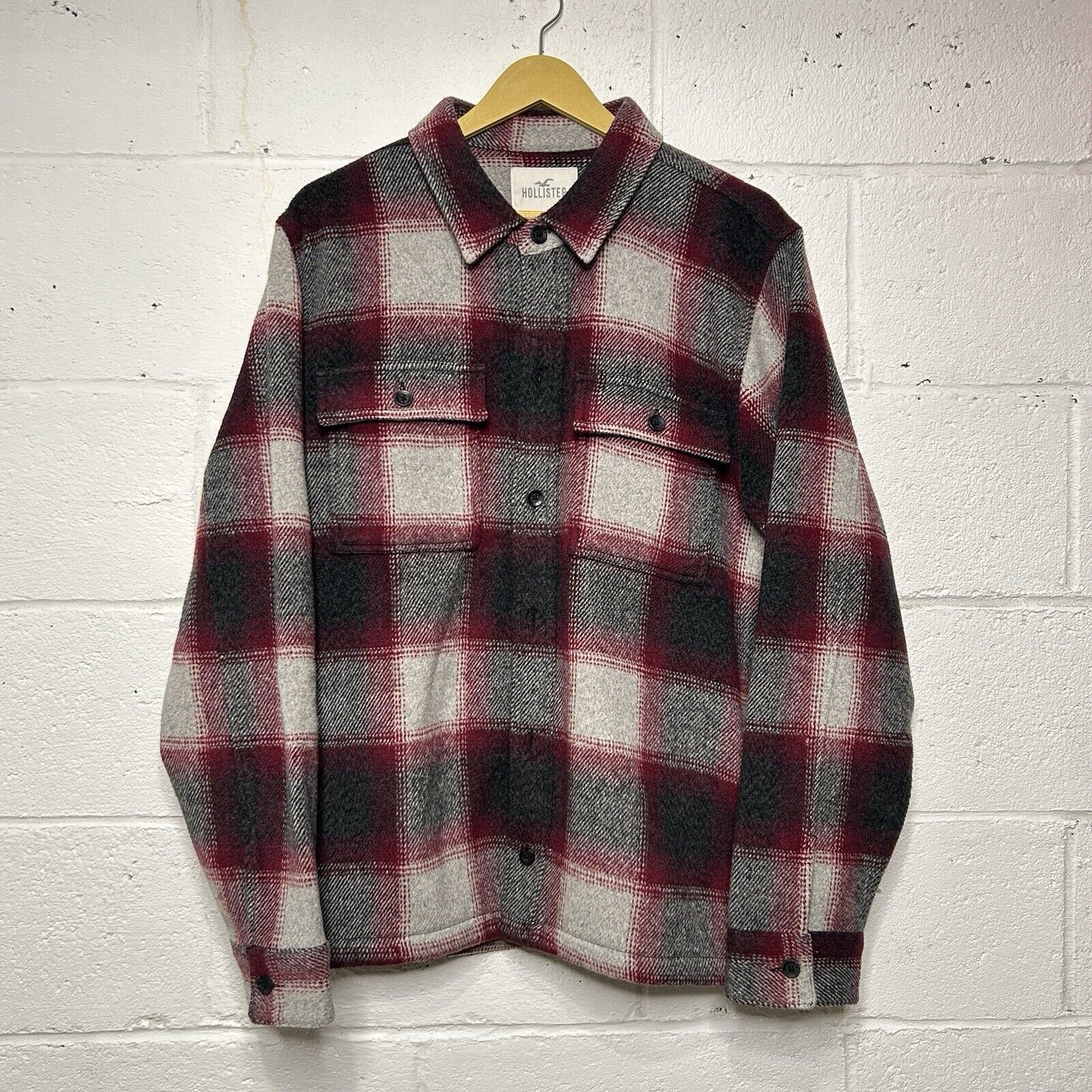Hollister Hollister Cruiser “Black Gray” Plaid Wool Jacket 2024 Size US XL / EU 56 / 4 - 1 Thumbnail