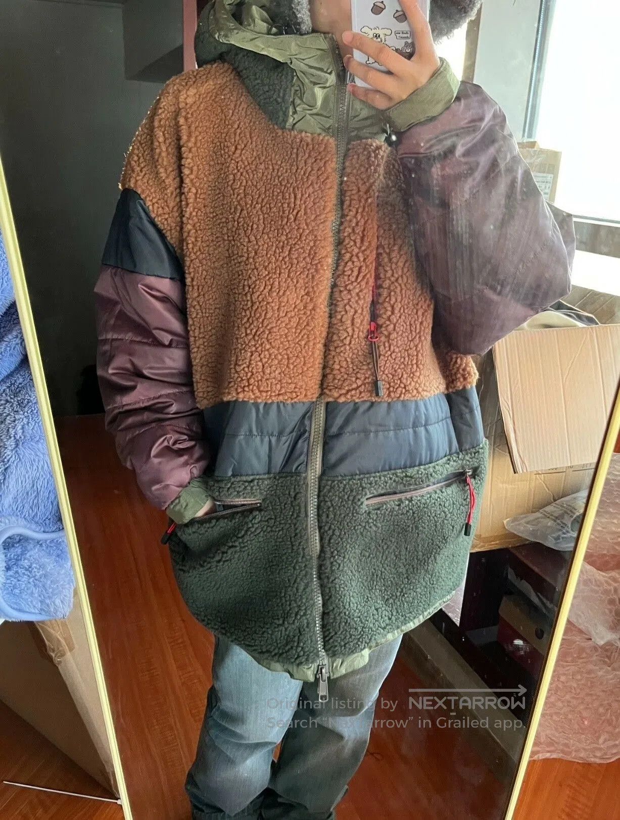 ROTOTO reversible fleece and nylon jacket. Size US M / EU 48-50 / 2 - 7 Thumbnail