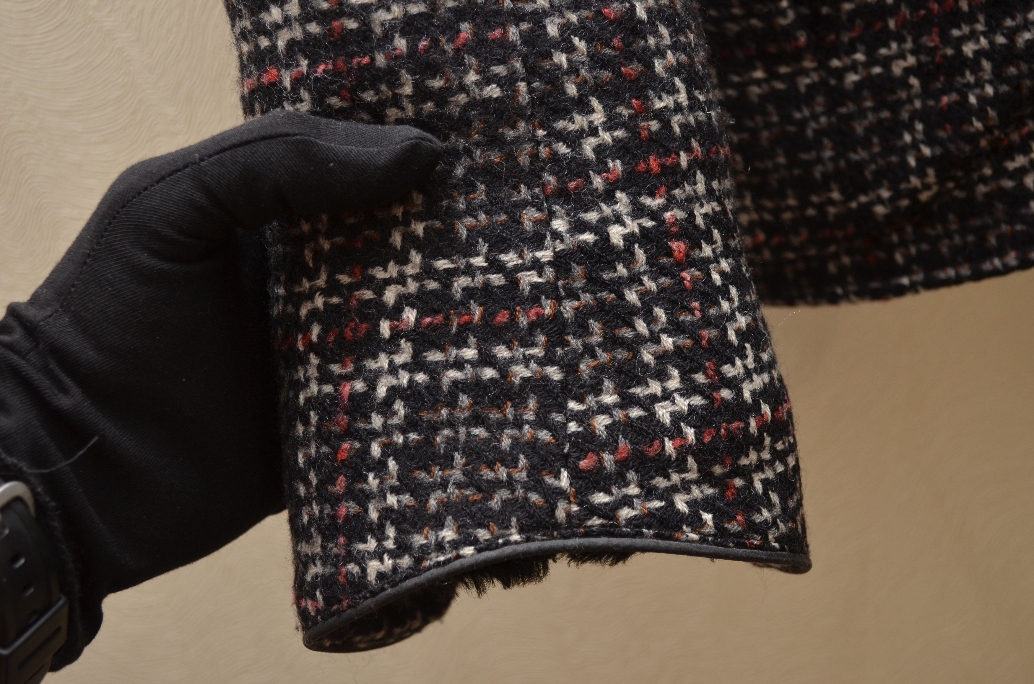 Belstaff × Vintage Vintage Belstaff Black Prince Wool Tweed Jacket Coat Size 42 Size M / US 6-8 / IT 42-44 - 5 Thumbnail