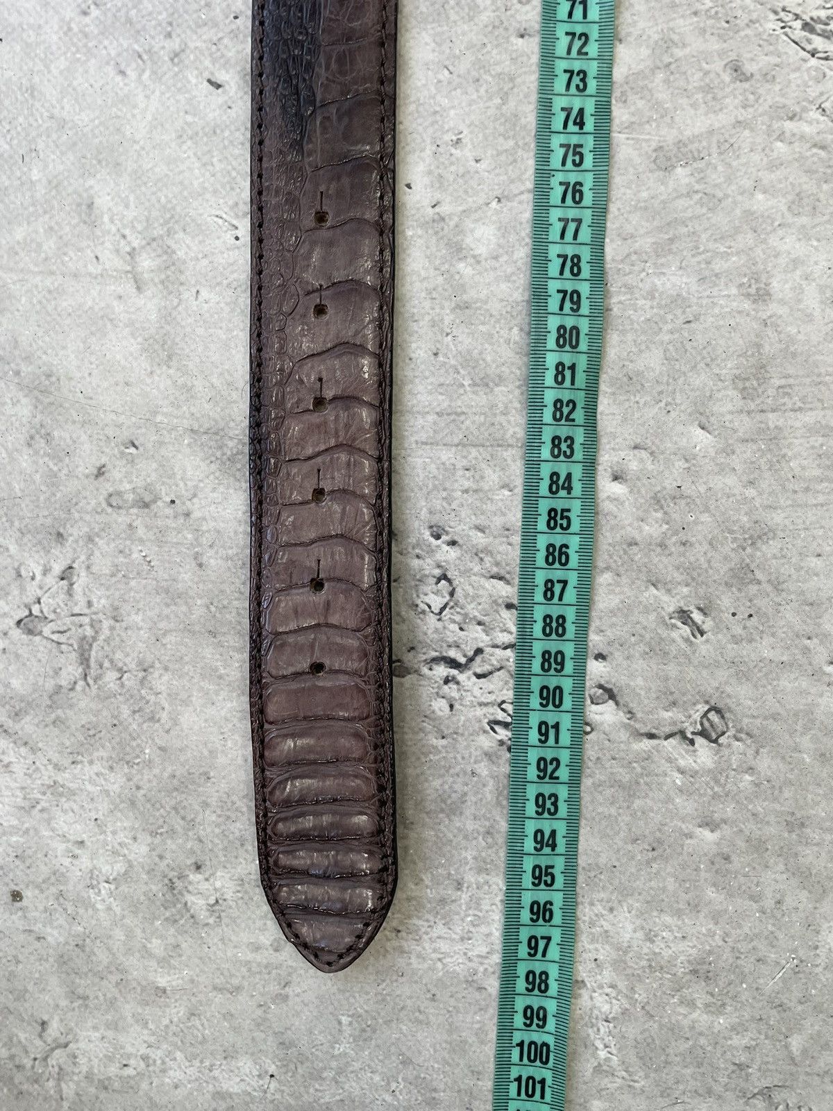 14th Addiction Rare 14th addiction ostrich leather reptiles house belt Size ONE SIZE - 10 Thumbnail