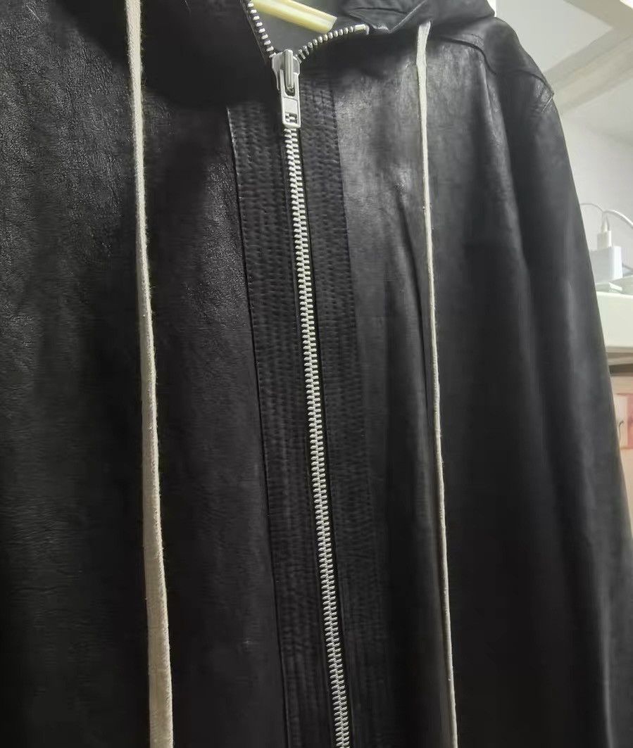 Rick Owens Rick Owens RO leather hooded zip-up jacket Size US L / EU 52-54 / 3 - 3 Thumbnail