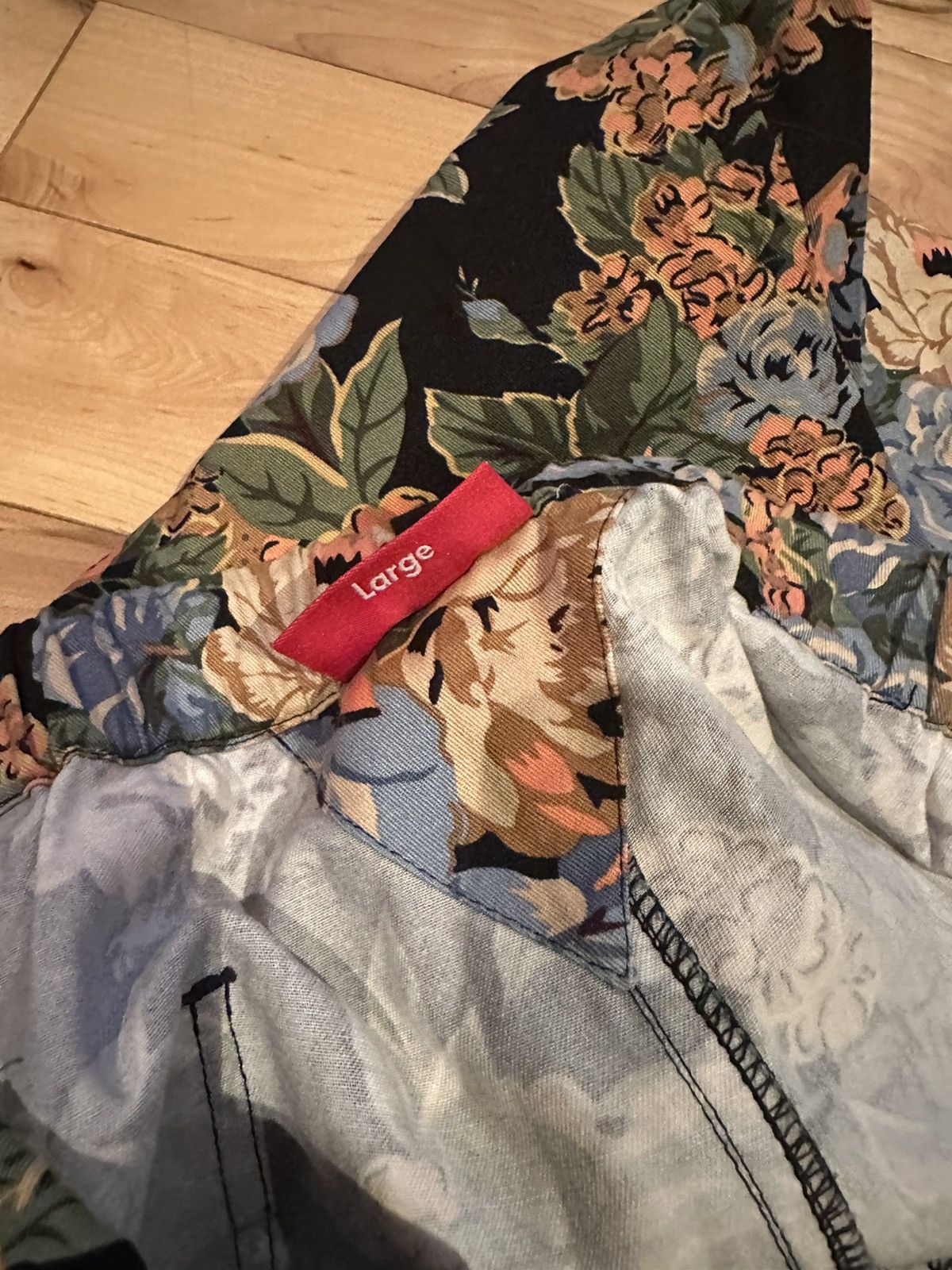 Supreme FW14 Black Floral Flower Pants Large Size US 34 / EU 50 - 5 Thumbnail