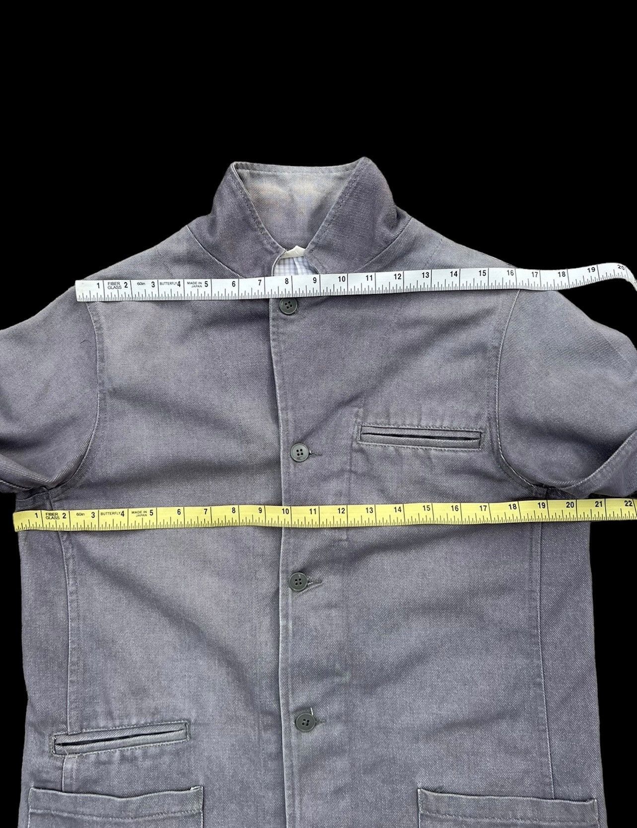 Danton Vintage Danton France Sun Fade Grey Nehru Collar Work Jacket Size US M / EU 48-50 / 2 - 3 Thumbnail