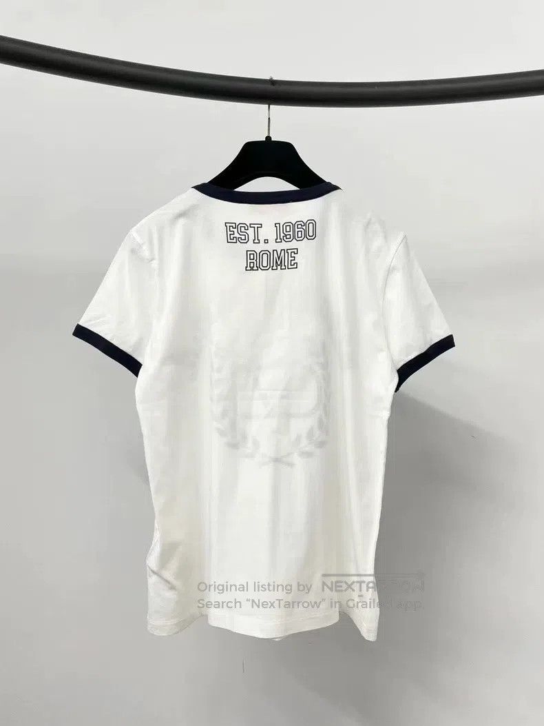 Valentino Valentino White printed short sleeves Size L / US 10 / IT 46 - 2 Thumbnail