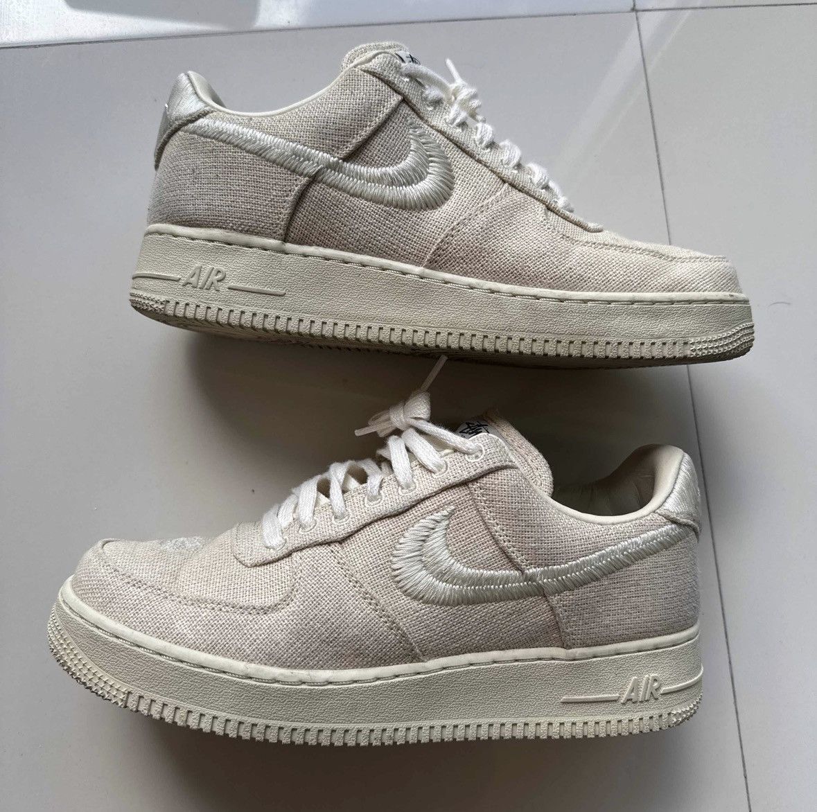 Nike × Stussy Nike Stussy AF1 Low Fossil Size US 8.5 / EU 41-42 - 1 Thumbnail