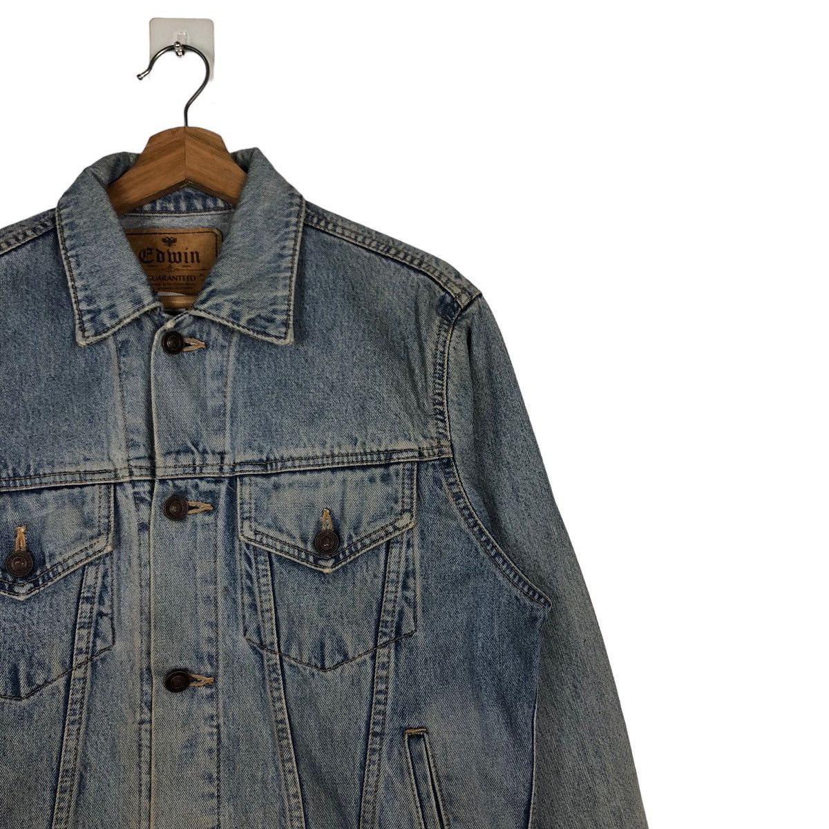 If Six Was Nine 🔥Vintage Trucker Denim Jacket Biker Edwin Size US M / EU 48-50 / 2 - 6 Thumbnail
