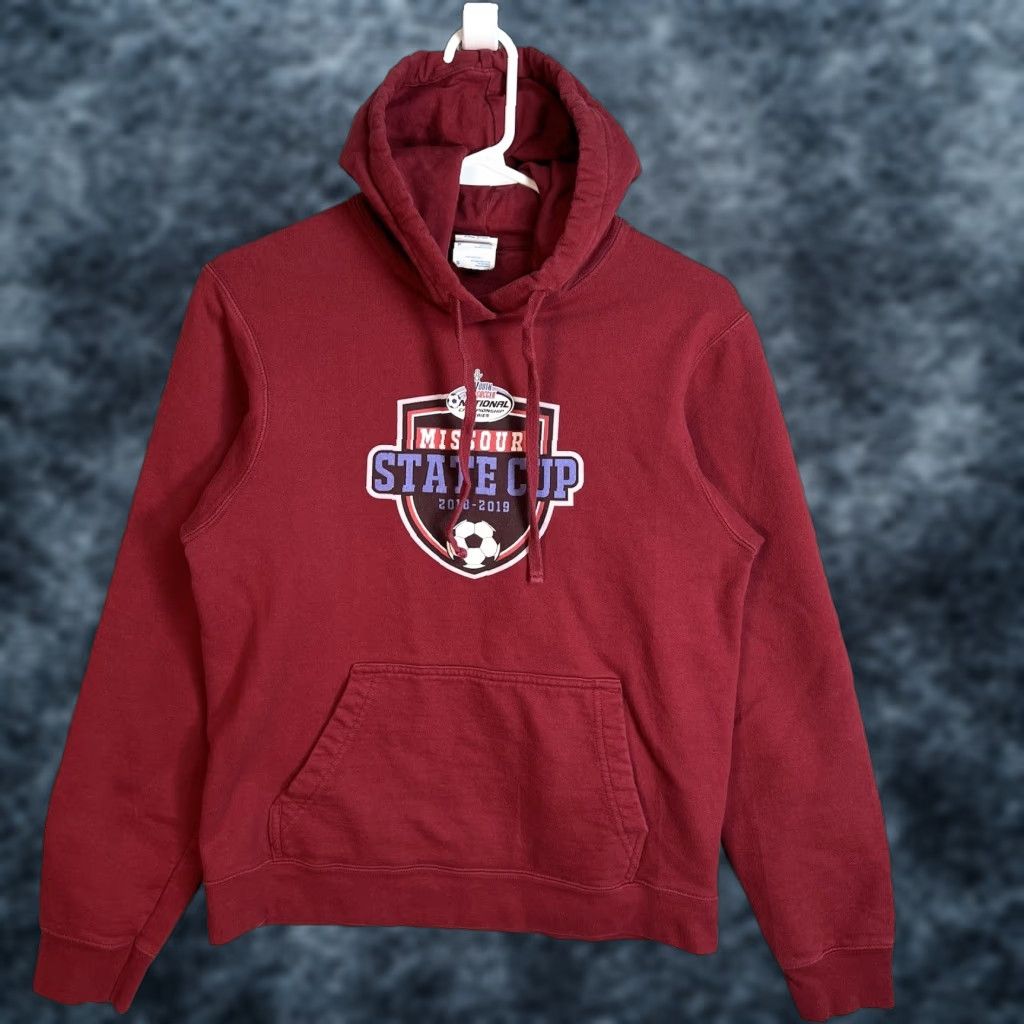 Port & Company Missouri State Cup Soccer Championship Sweatshirt Hoodie Adult Small Maroon Size US S / EU 44-46 / 1 - 1 Thumbnail