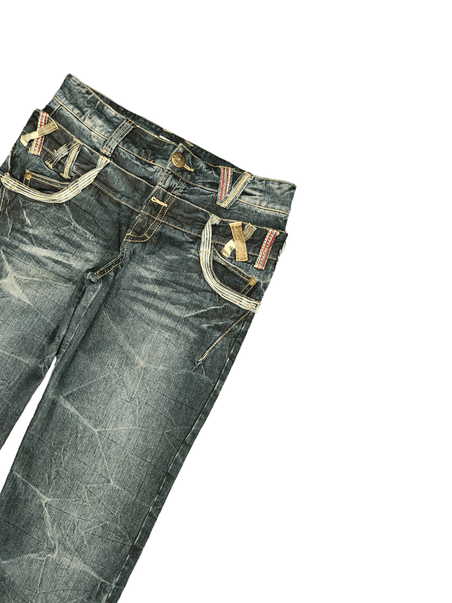 Hysteric Glamour Sorridere Double Waist Denim Clawmark Wide Leg Jeans Size US 32 / EU 48 - 8 Thumbnail