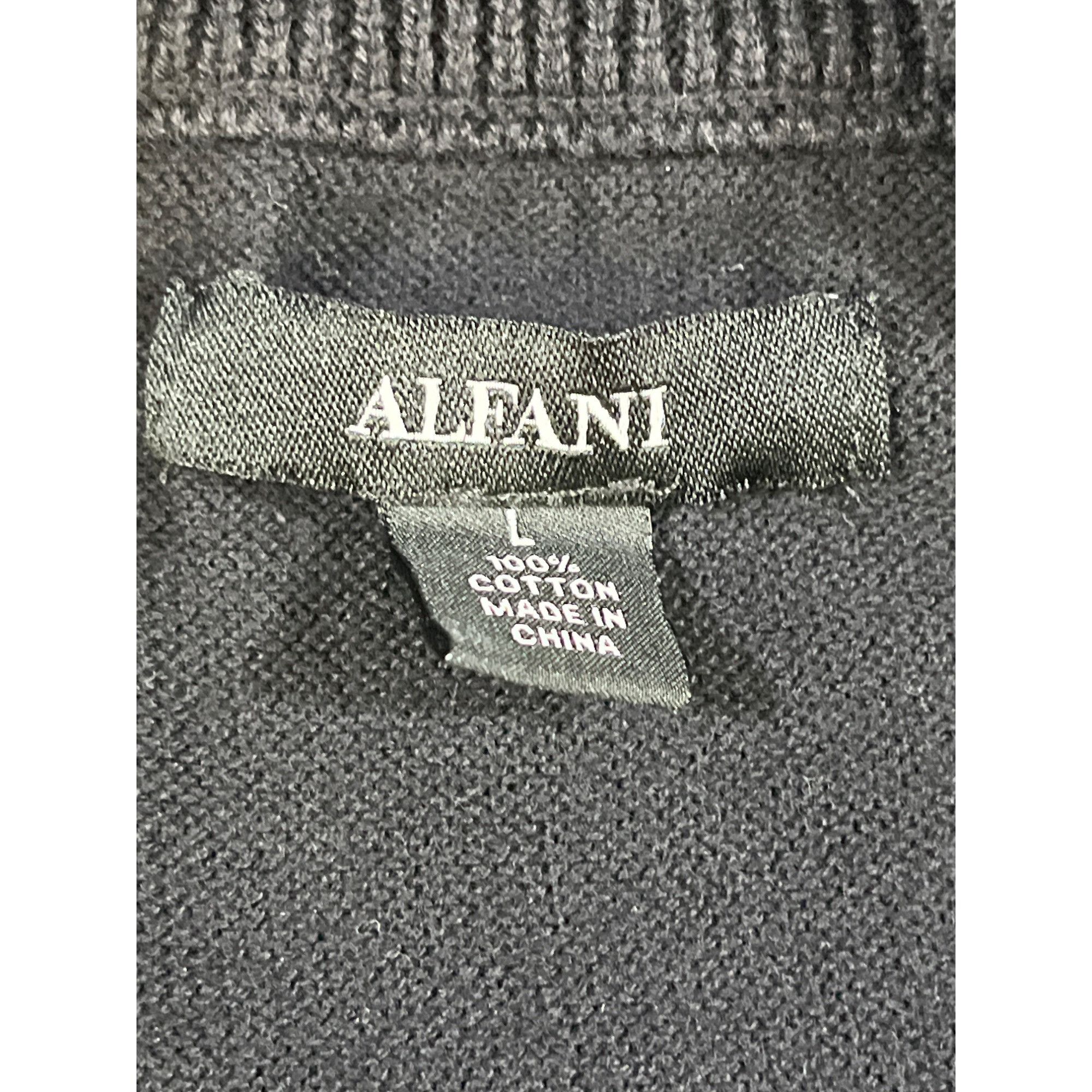 Alfani Alfani Mens Black Pullover Quater Zip Sweatshirt Size L SKU Size US L / EU 52-54 / 3 - 4 Thumbnail