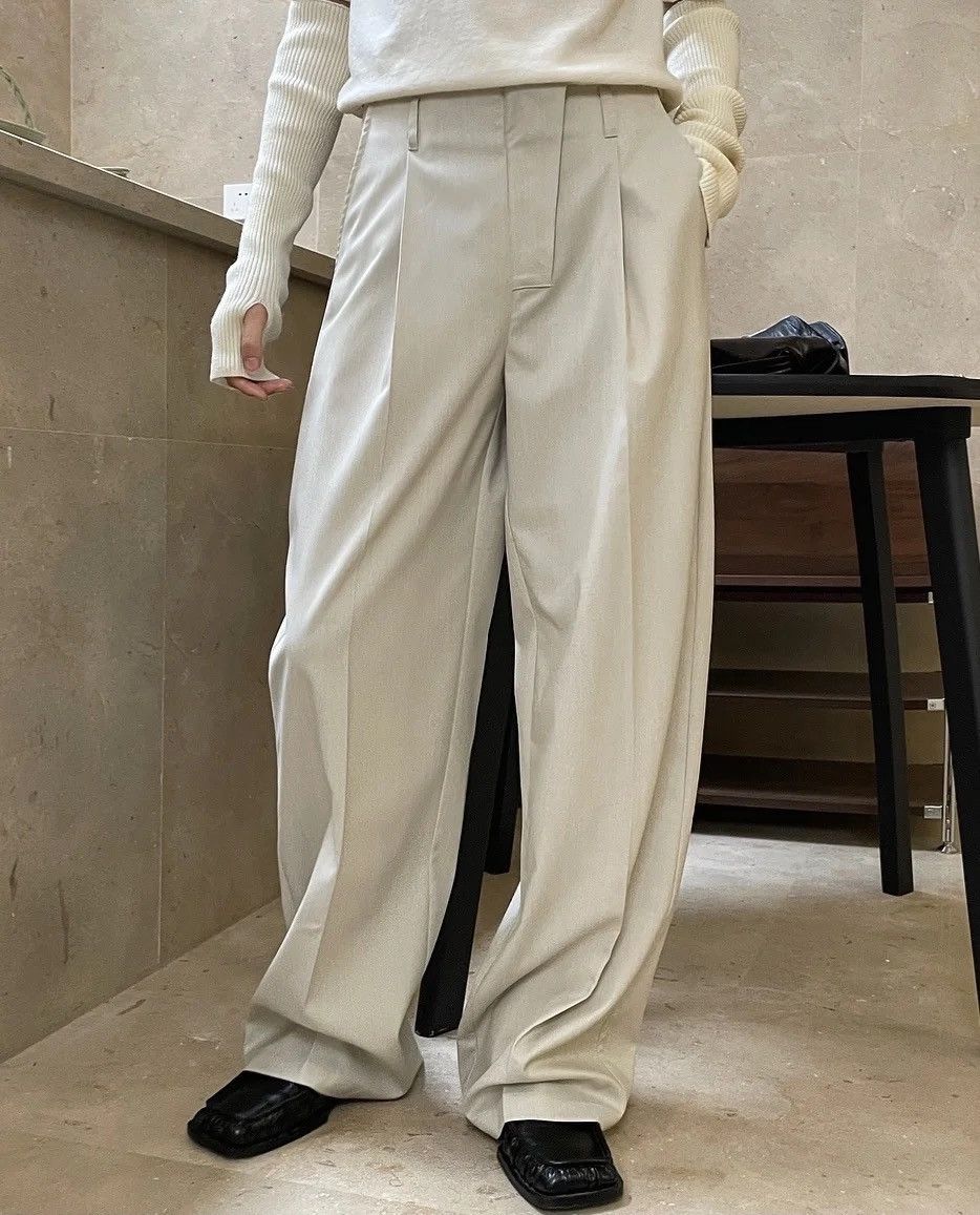 Designer × Vintage Casual Loose Wide Leg Solid Pants Trousers Size US 30 / EU 46 - 9 Thumbnail