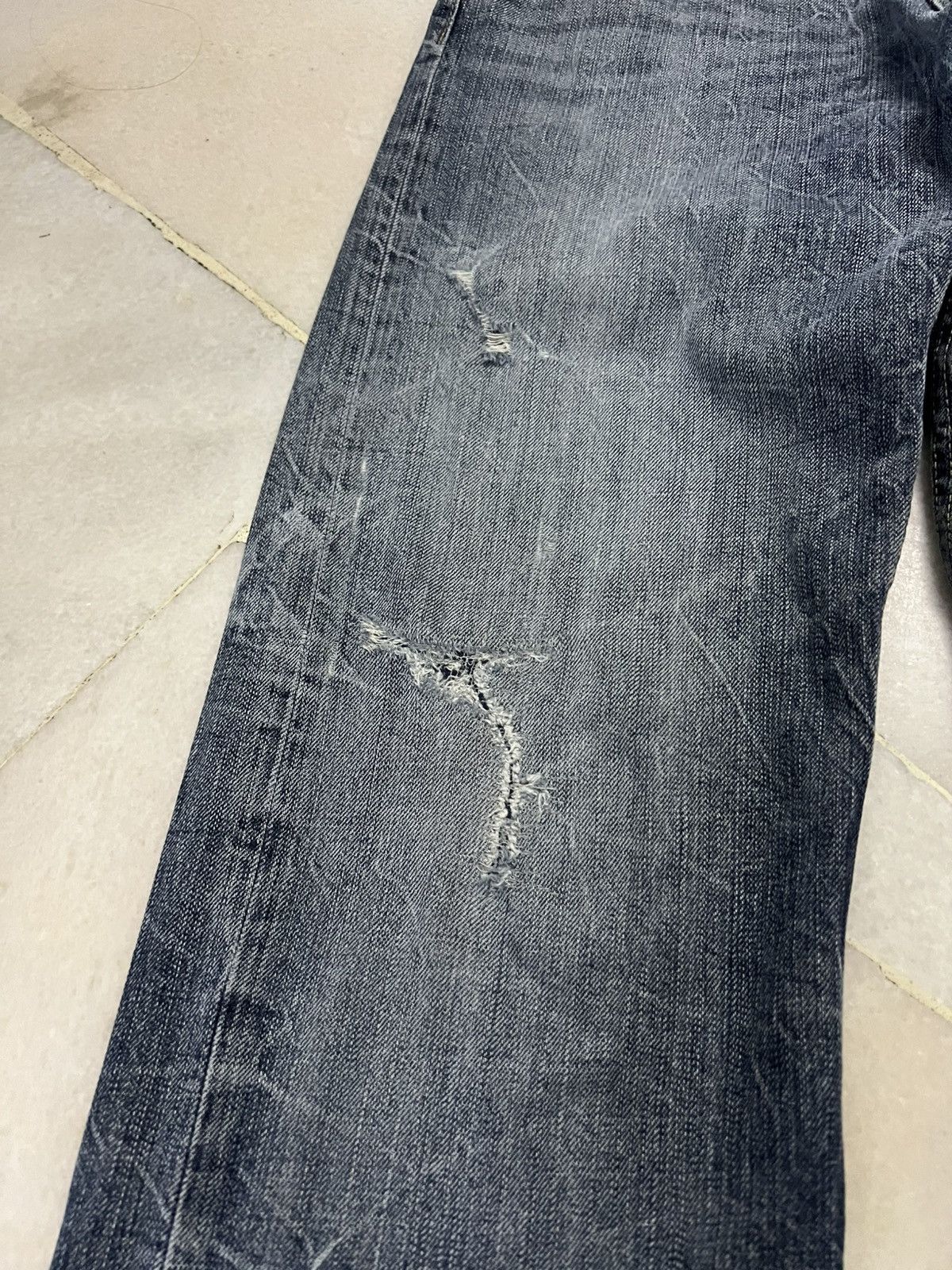 Japanese Brand Anti Label Faded Jean Japan Size US 32 / EU 48 - 6 Thumbnail