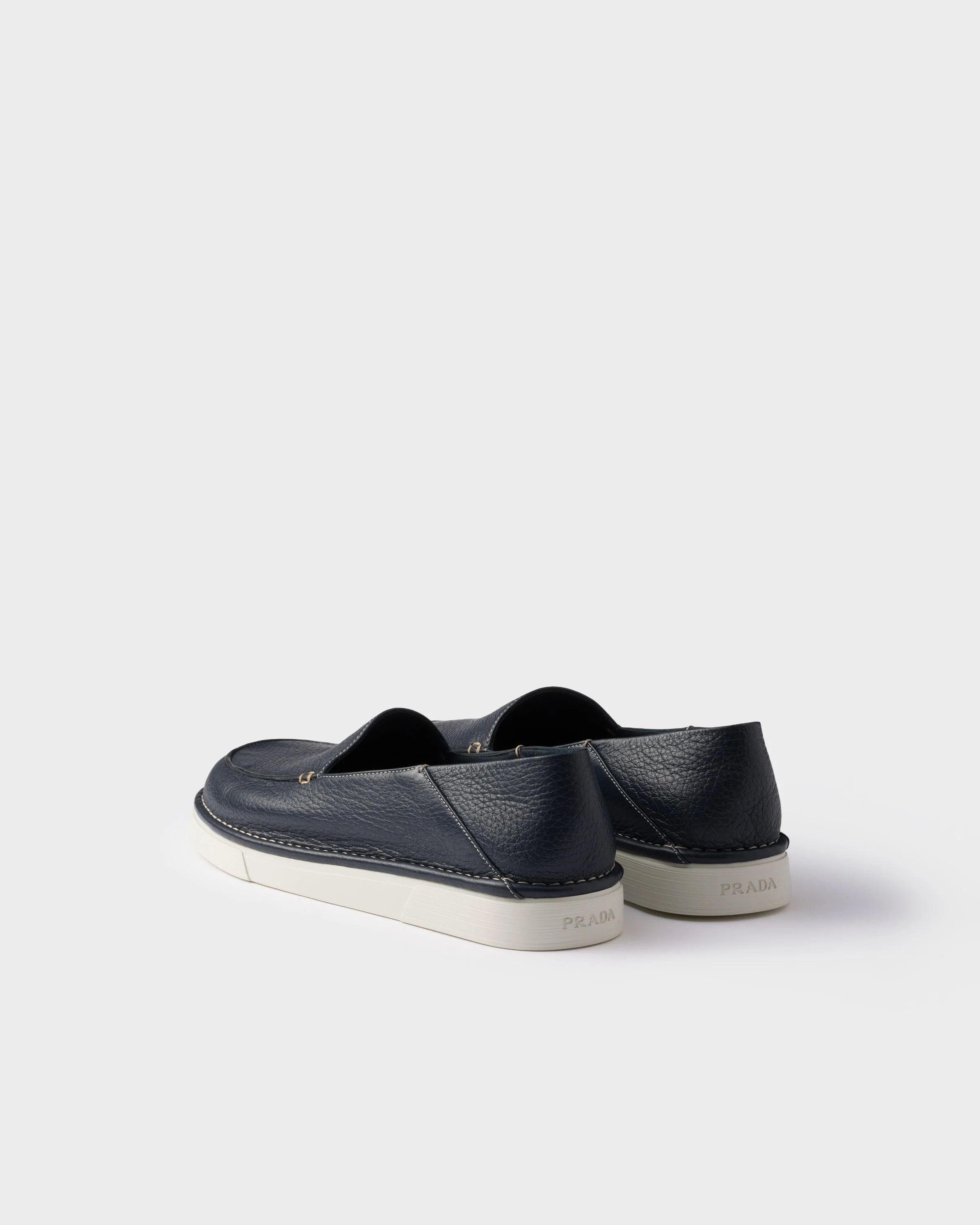 Prada o1w1db10526 Leather Slip-Ons in Blue Size US 10 / EU 43 - 4 Thumbnail