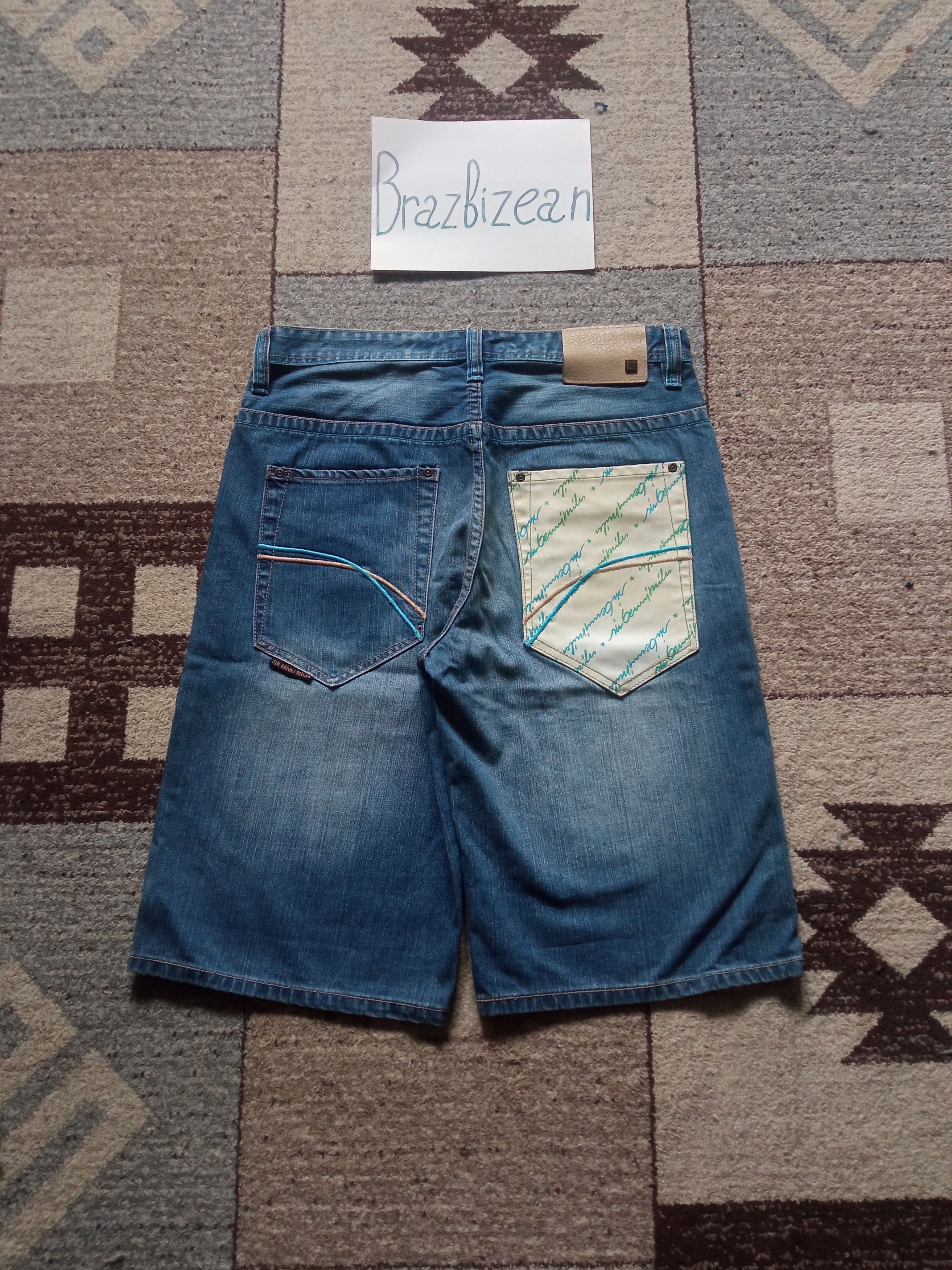 Vintage Sir Benni Miles vintage denim shorts Size US 32 / EU 48 - 1 Thumbnail