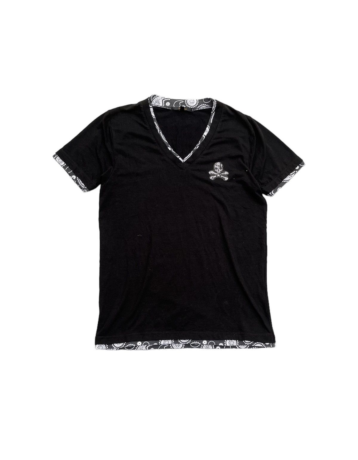 Y2K DOUBLE LAYER PROTO TYPE SKULL Bandana TEE