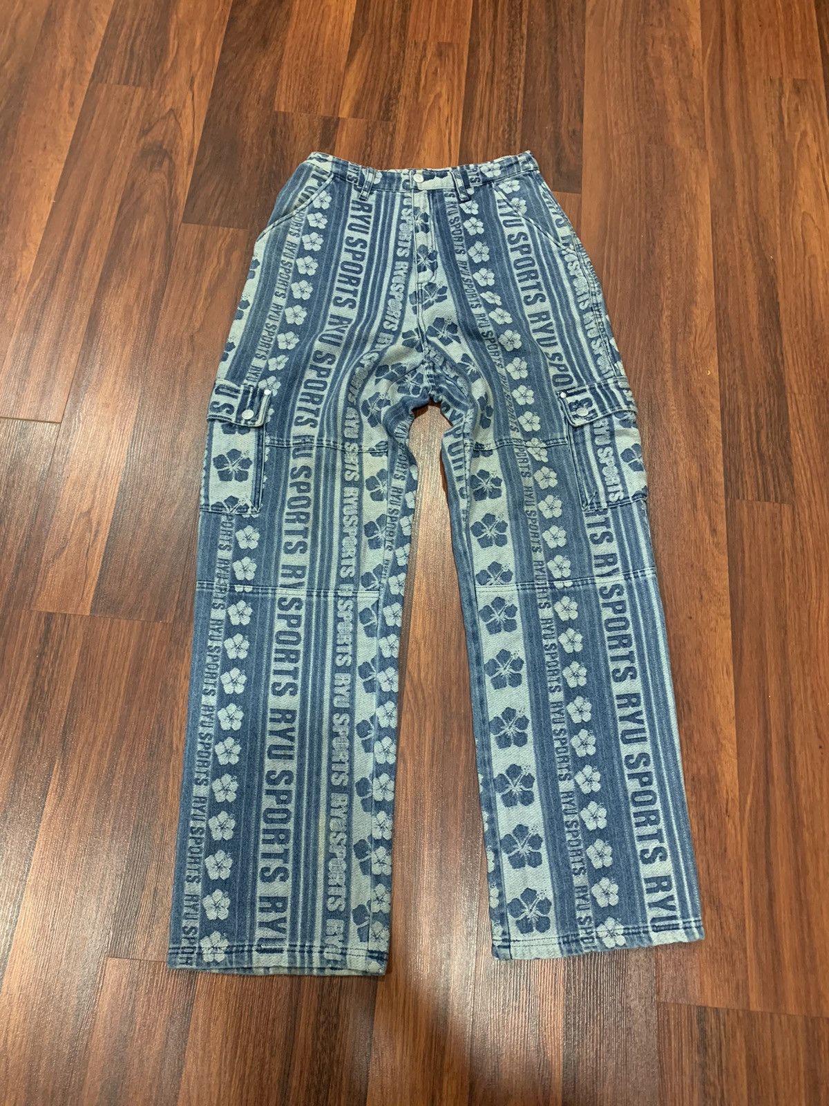 If Six Was Nine Ryu Sports Fullprint Cargo Pants Size US 28 / EU 44 - 1 Thumbnail