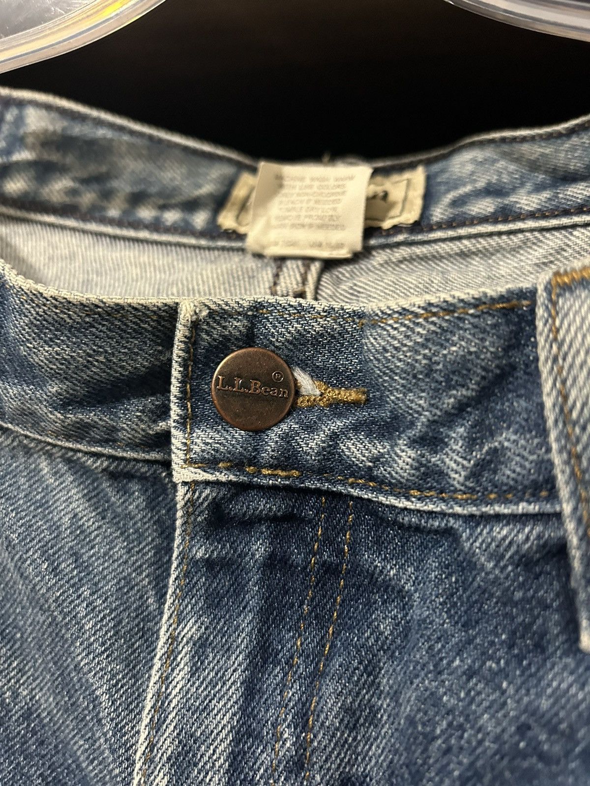 L.L. Bean × Vintage Crazy Faded Vintage L.L.Bean Denim Size US 34 / EU 50 - 7 Thumbnail
