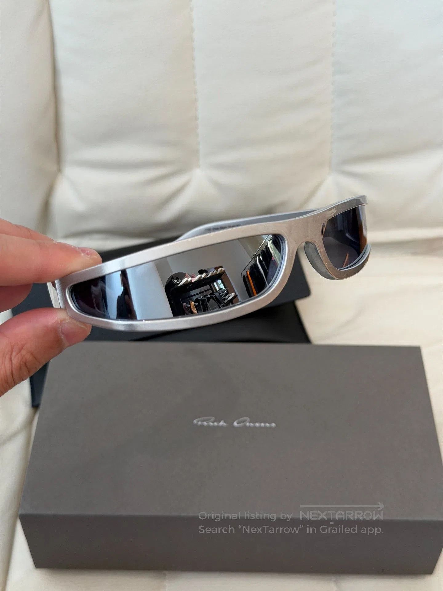 Rick Owens Rick Owens Reflective Runway Sunglasses. Size ONE SIZE - 1 Thumbnail