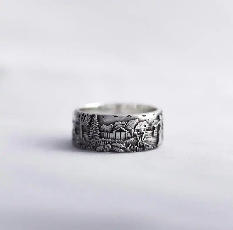 Jewelry × Vintage Fashion Wild Men and Women Ring Thailand Silver Size ONE SIZE - 1 Thumbnail
