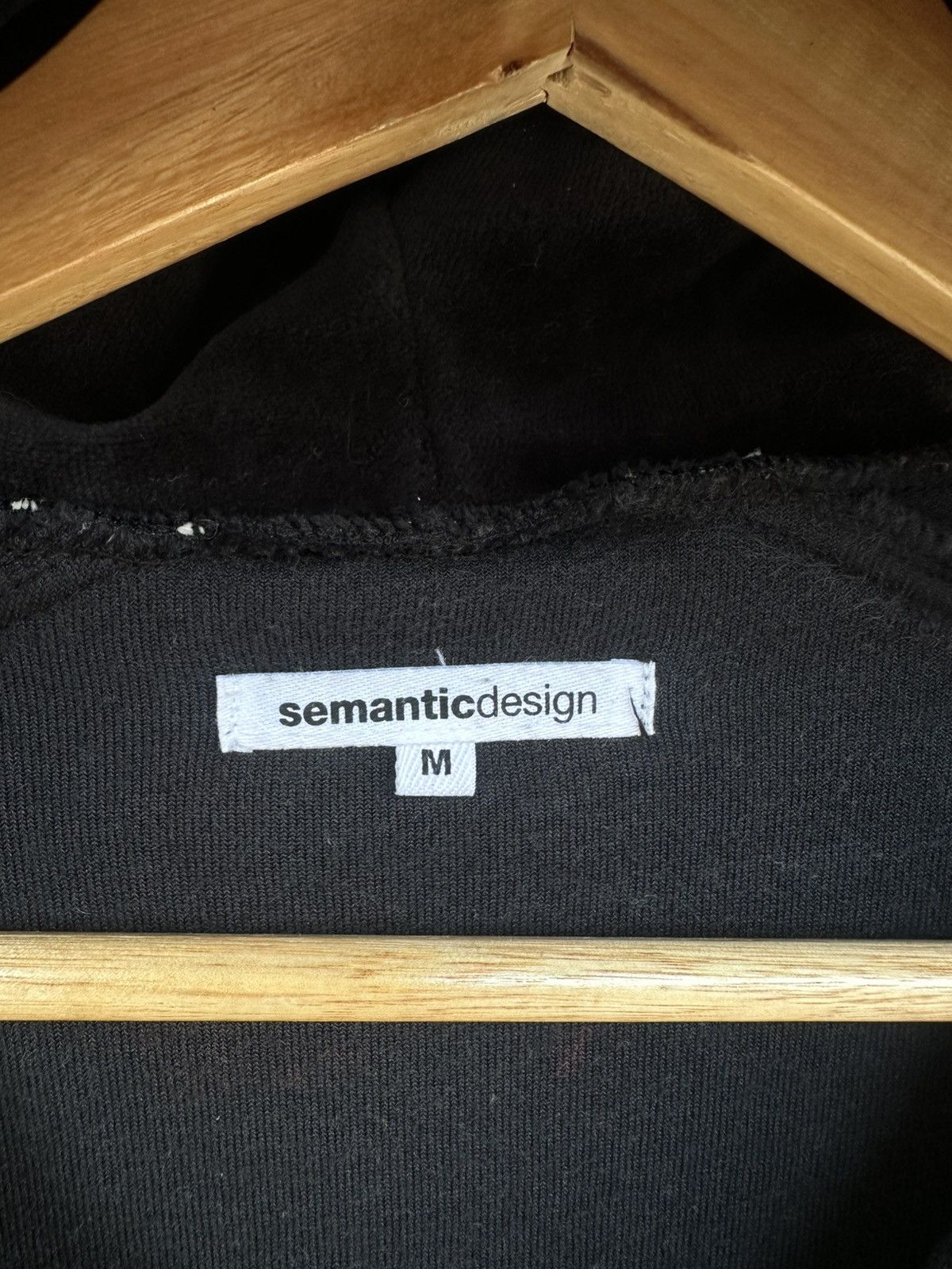 semanticdesign 👹Semanticdesign Velvet Black Hooded Jacket Size US M / EU 48-50 / 2 - 9 Thumbnail