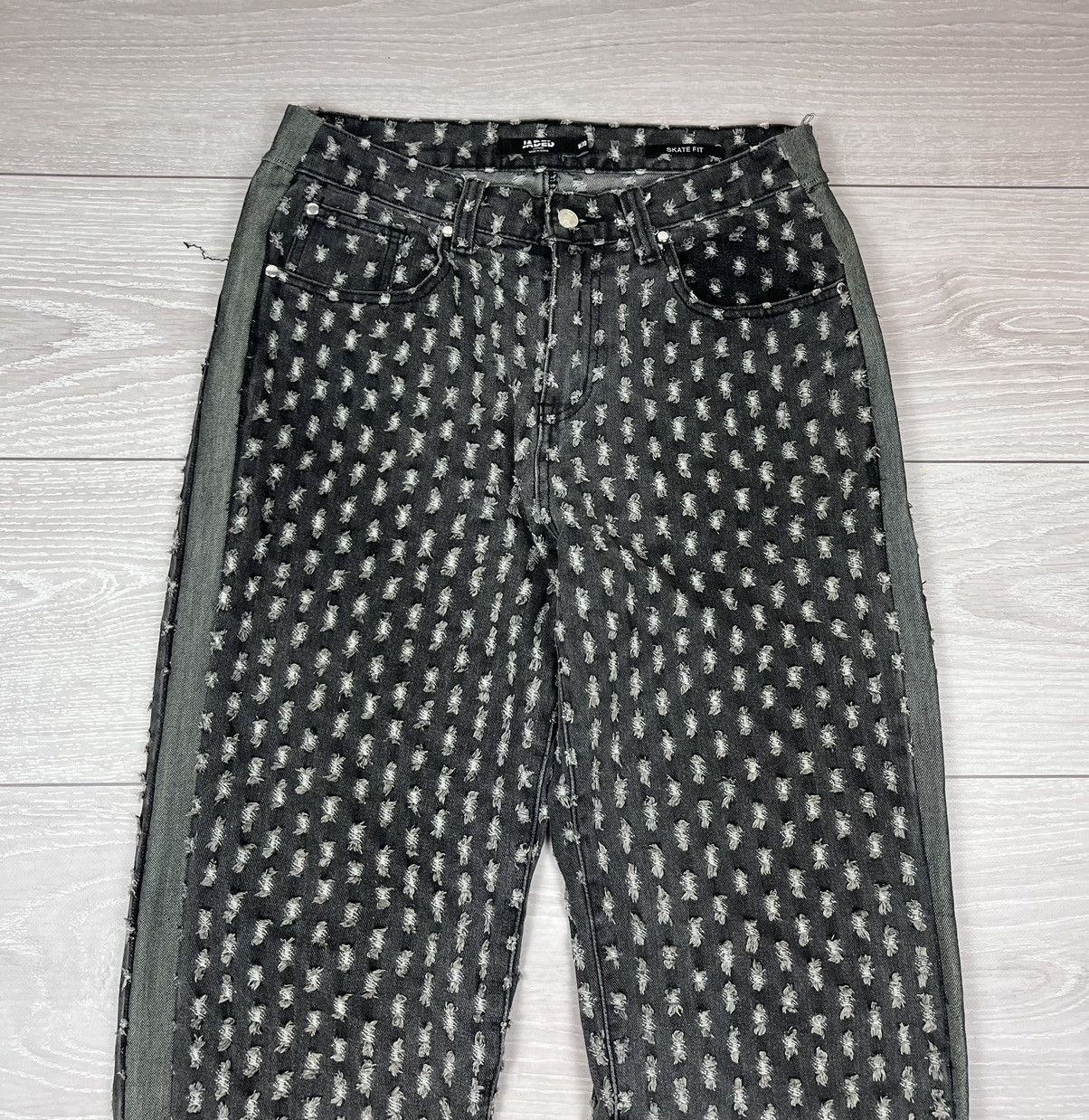 Jaded London Jaded London Skate Fit Baggy Distressed Denim Pants Jeans Size US 30 / EU 46 - 2 Thumbnail