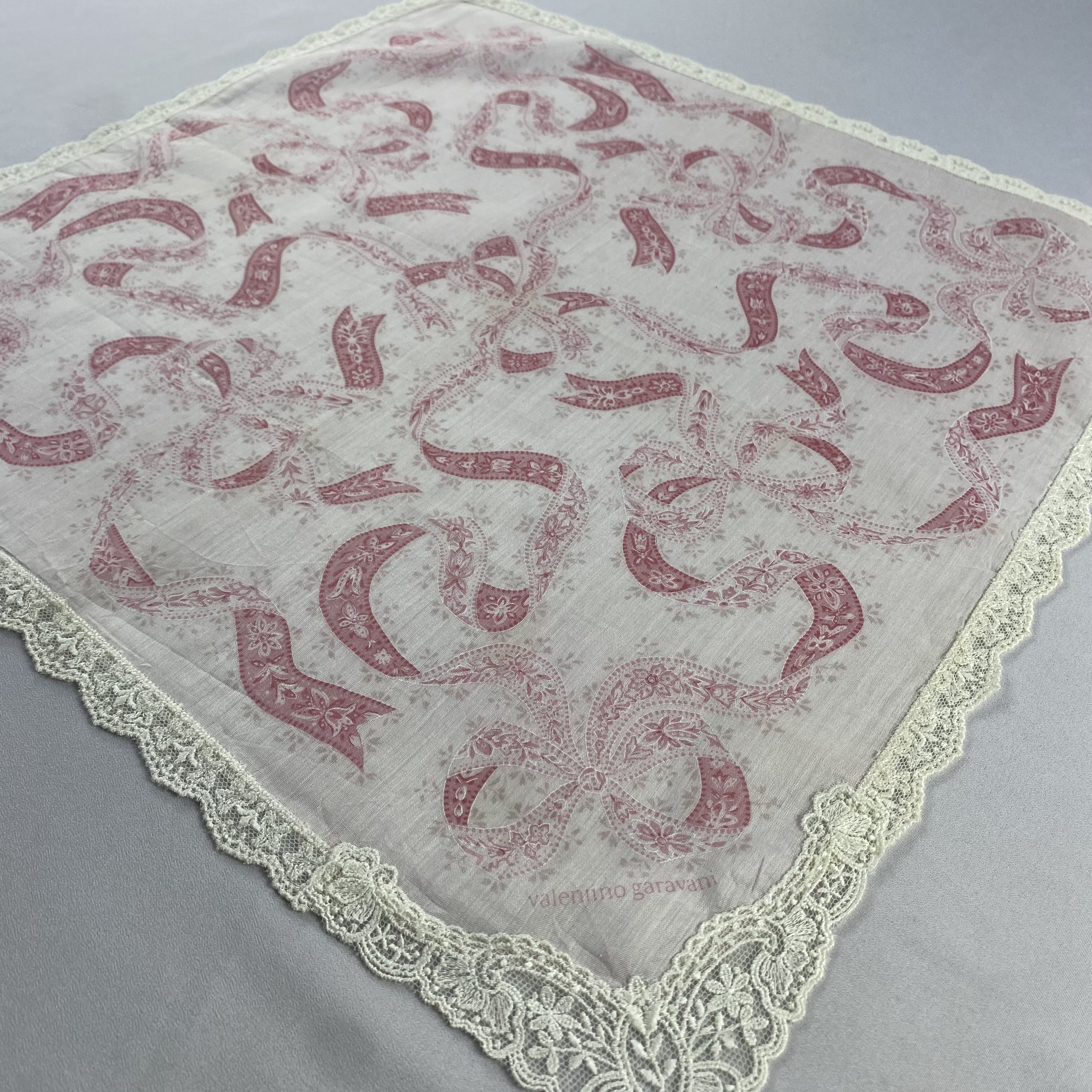 Valentino × Vintage Valentino Garavani Bandana/ Handkerchief / Neckerchief-P1668 Size ONE SIZE - 2 Thumbnail