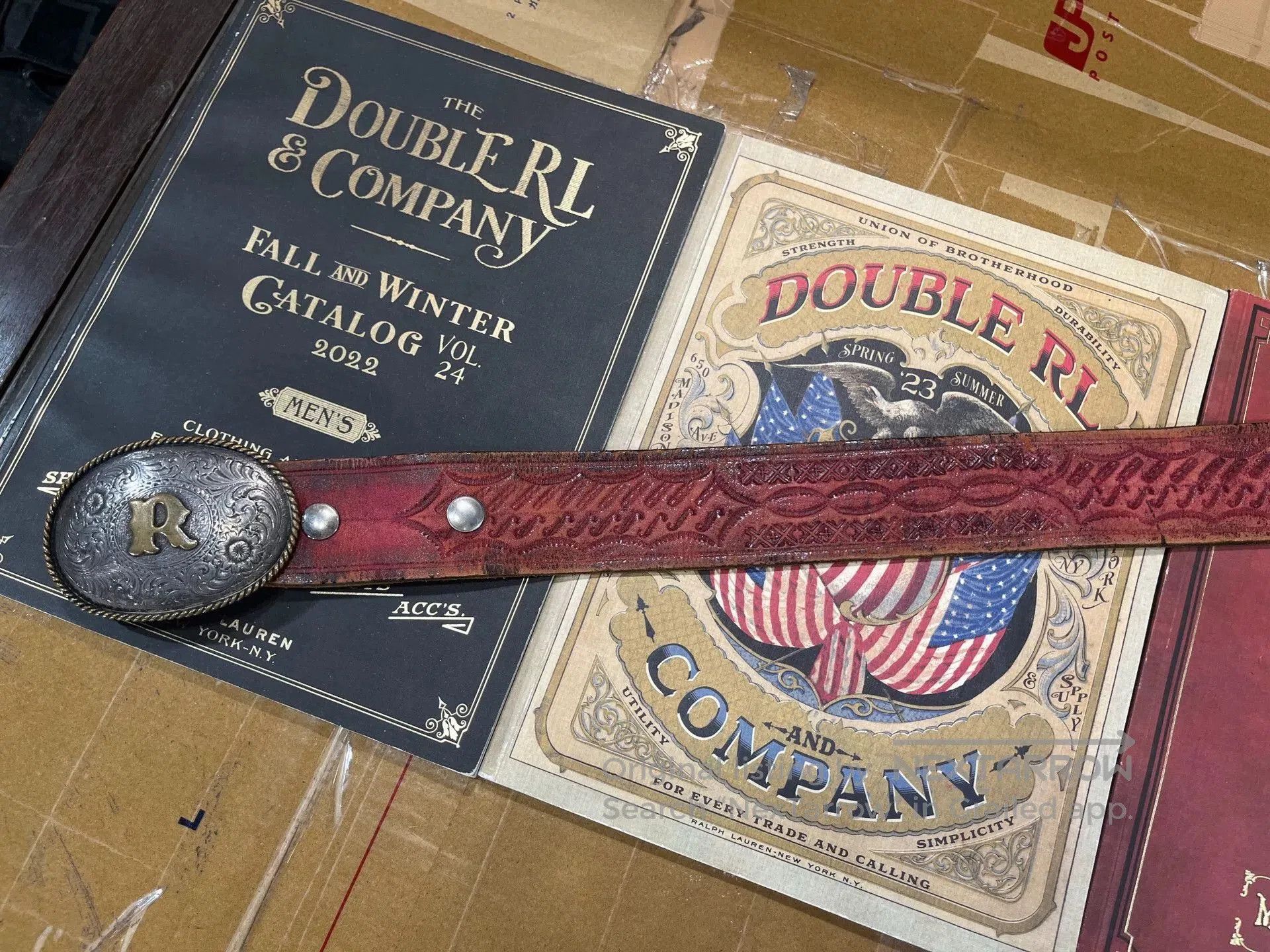 RRL Ralph Lauren vintage double rl ralph lauren belt. Size ONE SIZE - 5 Thumbnail