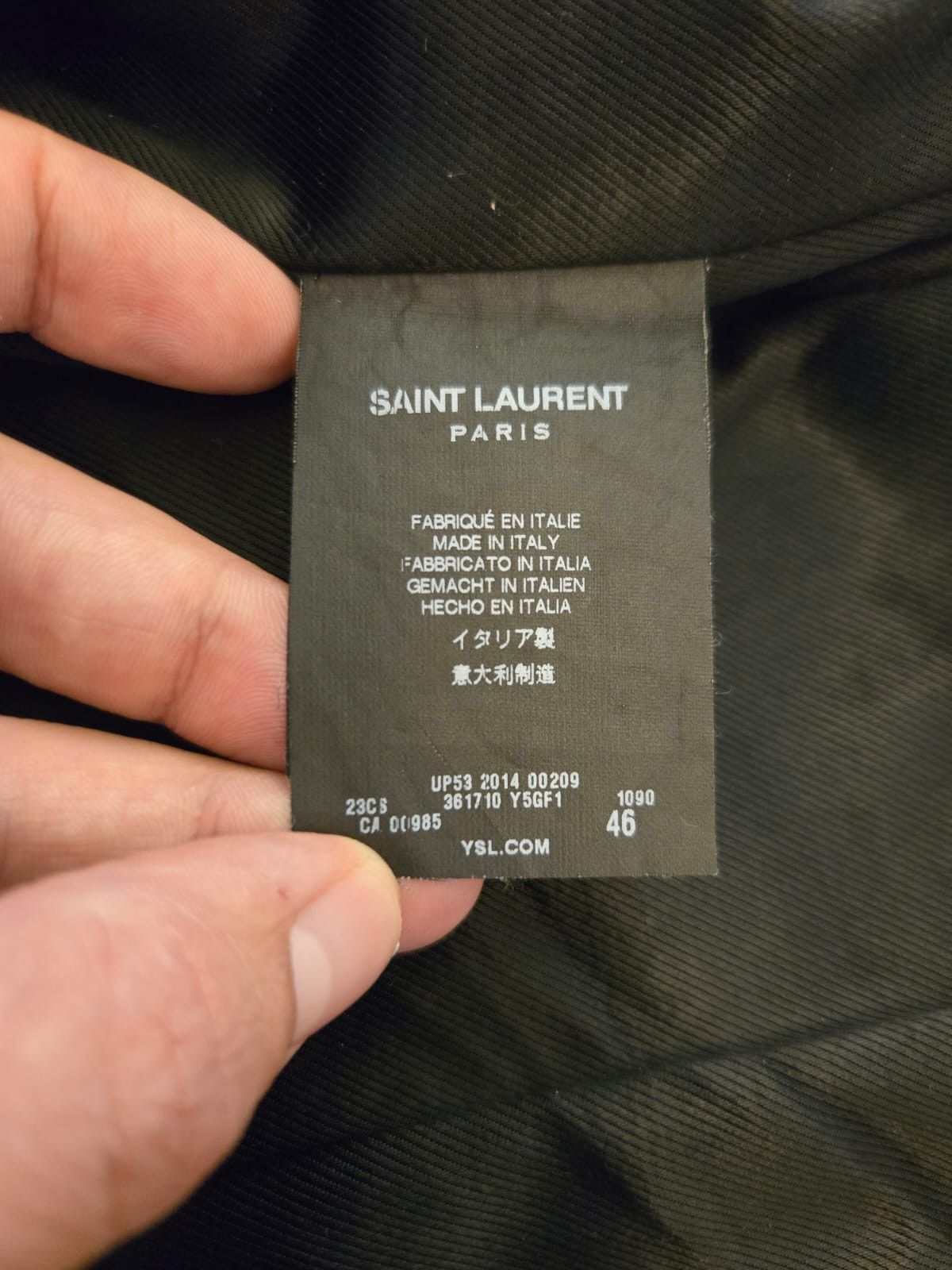 Saint Laurent Paris SAINT LAURENT BY HEDI SLIMANE FW14 Size US S / EU 44-46 / 1 - 2 Thumbnail