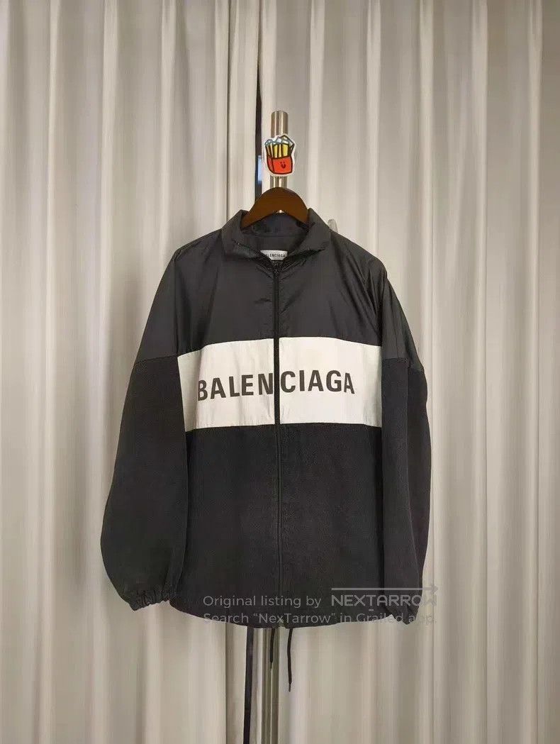 Balenciaga Balenciaga Black and White Letter Logo Denim Patchwork Win Size XXS / US 00 / IT 34 - 1 Thumbnail