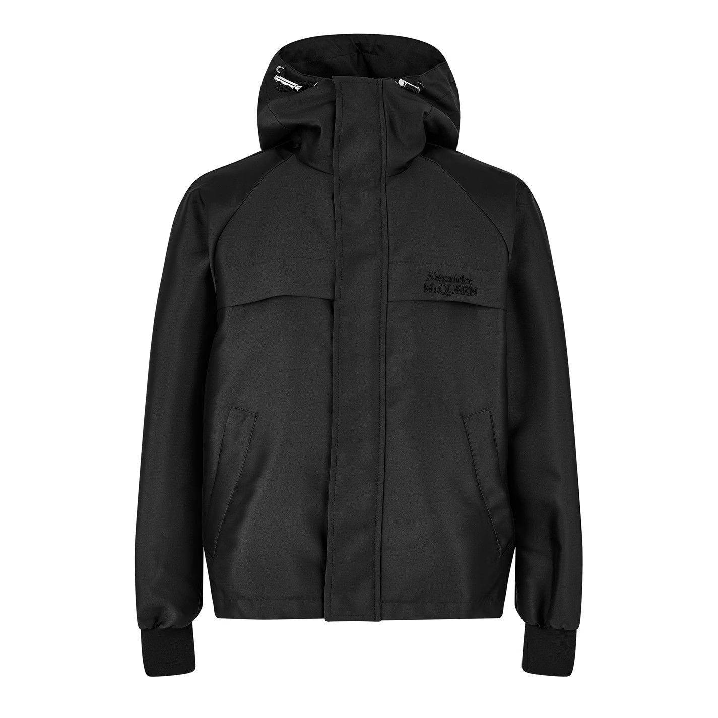 Alexander McQueen o1g2r1mq0326 Embroidered Logo Hooded Windbreaker Jacket Size US L / EU 52-54 / 3 - 5 Thumbnail