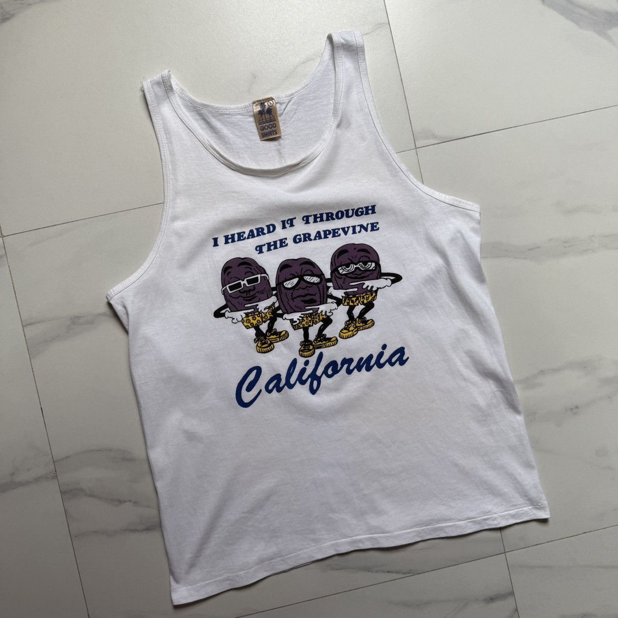 Vintage Vintage I Heard It Through The Grapevine Tank Top Size US L / EU 52-54 / 3 - 3 Thumbnail