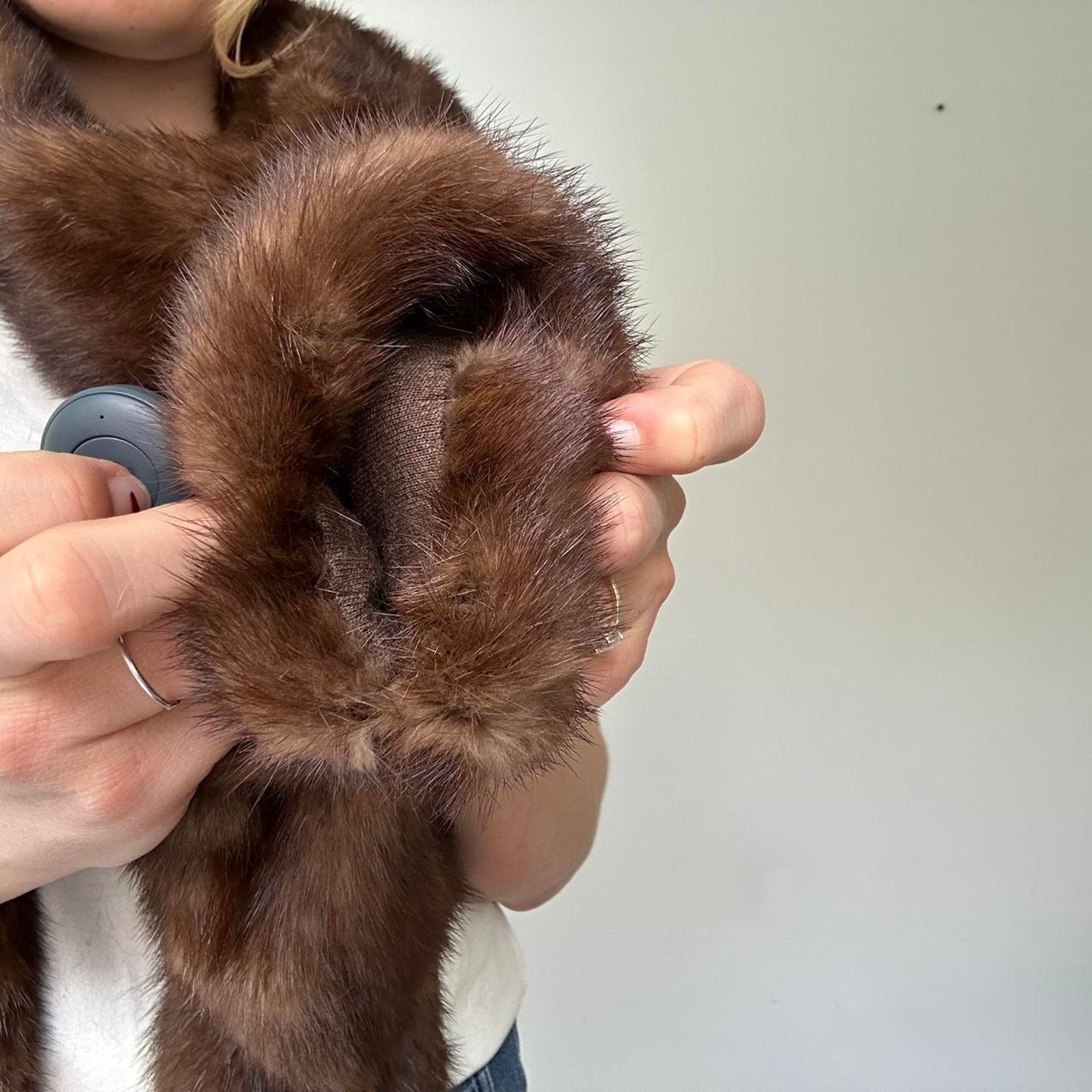 Other Vintage Genuine Fur Scarf and Mittens (one size) Size ONE SIZE - 4 Thumbnail