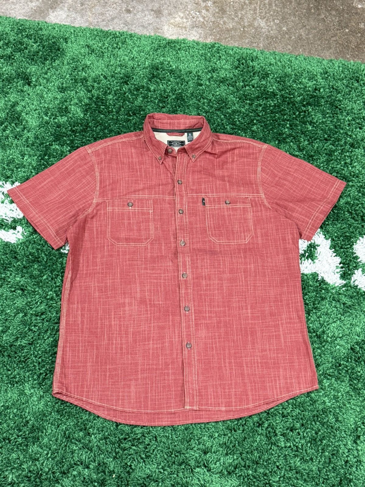 G.H. Bass & Co. G.H. Bass & Co Red Camp Collar Button Down Pocket Shirt Size US XL / EU 56 / 4 - 1 Thumbnail