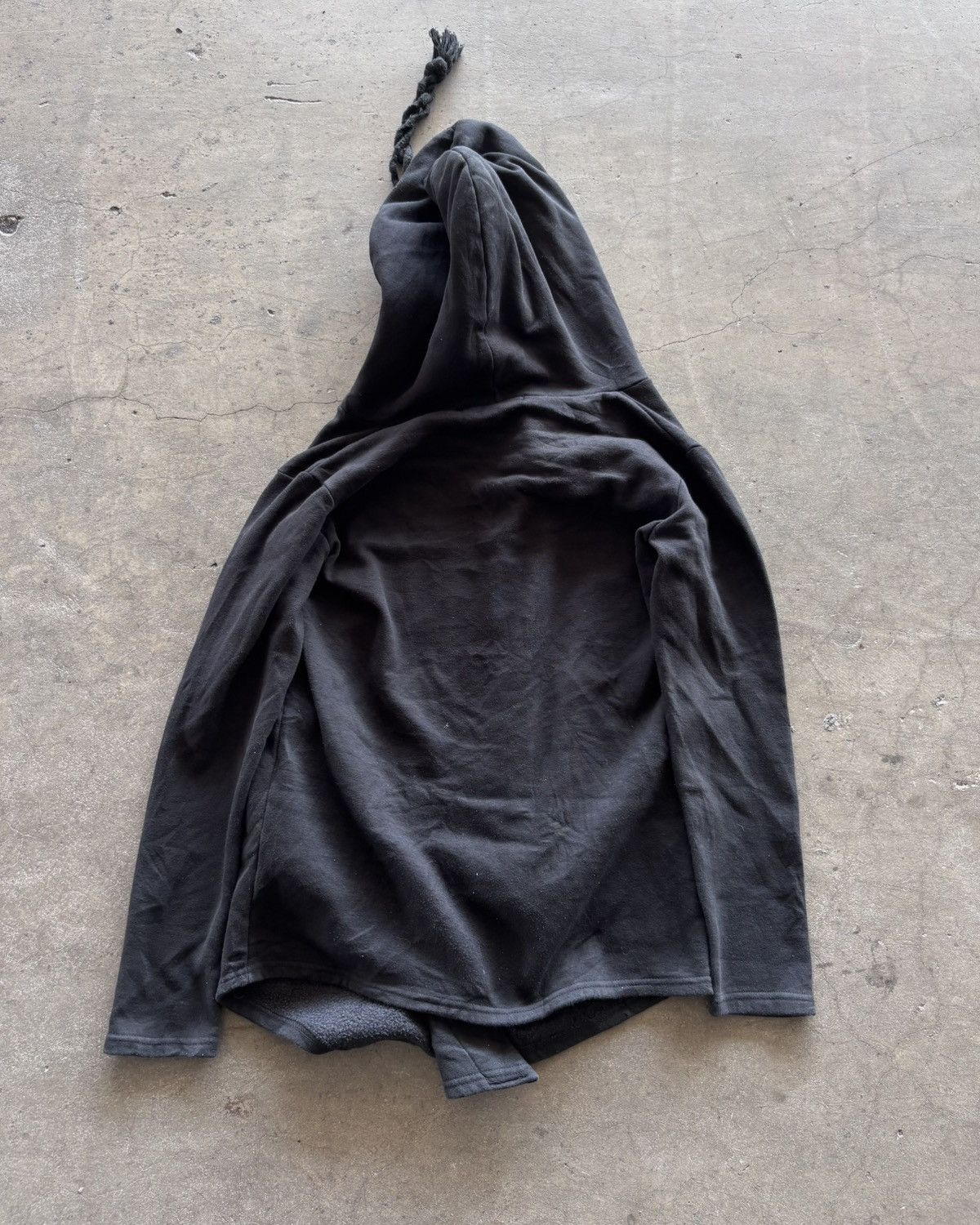 If Six Was Nine Rick Owens Style Assymetrical Black Hoodie Size US M / EU 48-50 / 2 - 5 Thumbnail