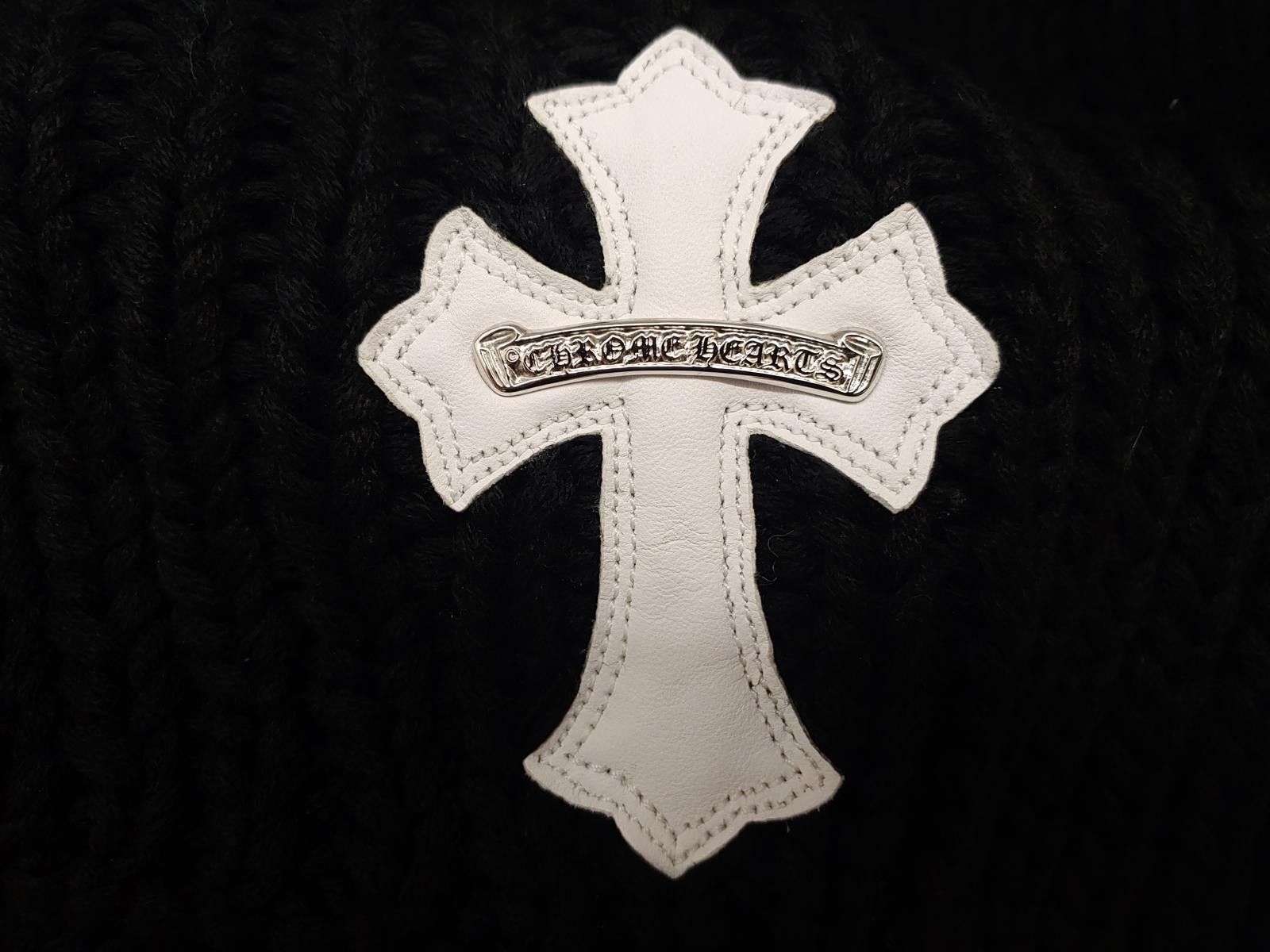 Chrome Hearts Chrome Hearts Cross Patch Knitted Sweater Size ONE SIZE - 8 Thumbnail
