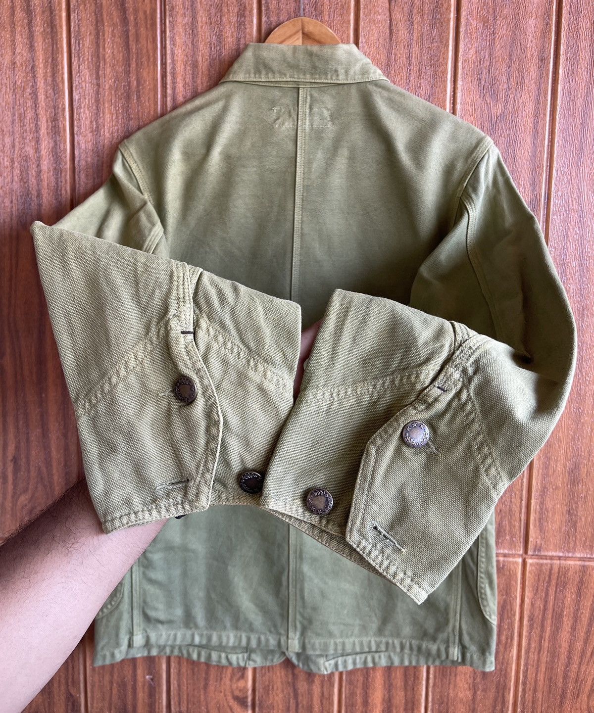 Le Grande Bleu (L.G.B.) Vintage 90s Faded Green Army🔥DOGHOUSE🔥Military Parka Jacket Size US M / EU 48-50 / 2 - 13 Thumbnail