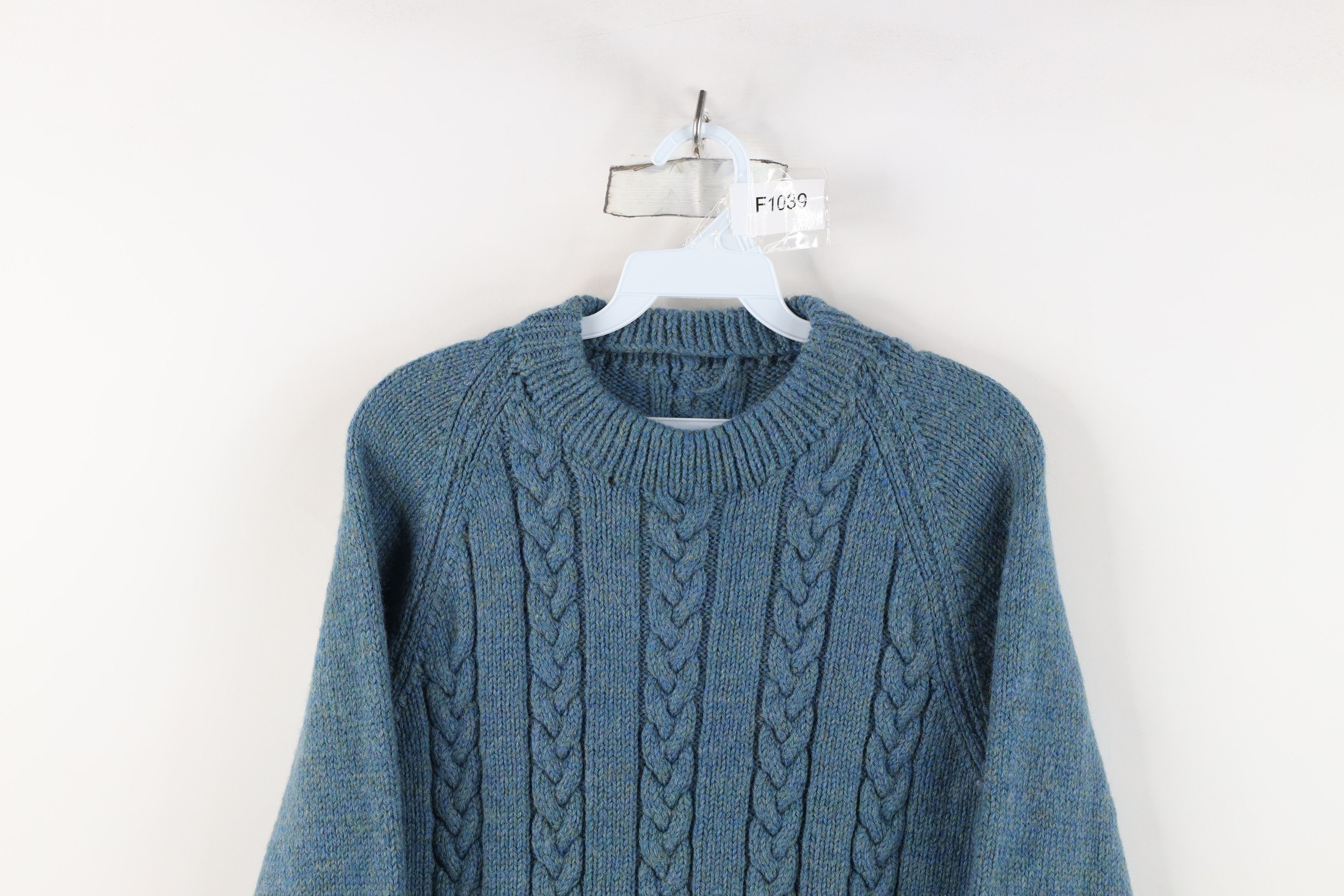 Vintage Vintage 50s 60s Rockabilly Wool Chunky Cable Knit Sweater Size S / US 4 / IT 40 - 2 Thumbnail