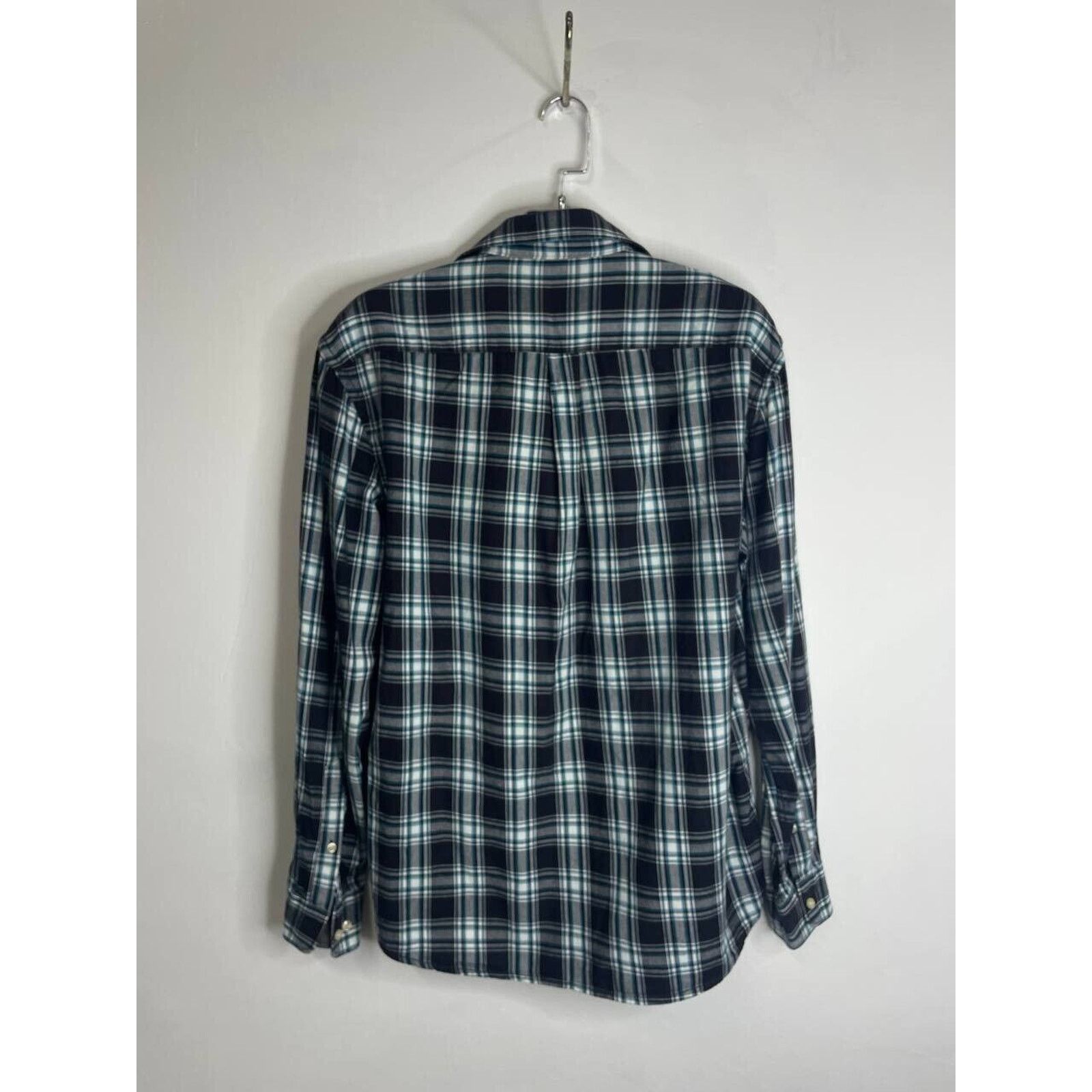 Other Vintage Flannel Shirt Blue White Plaid Long Sleeve Size M Size US M / EU 48-50 / 2 - 4 Thumbnail