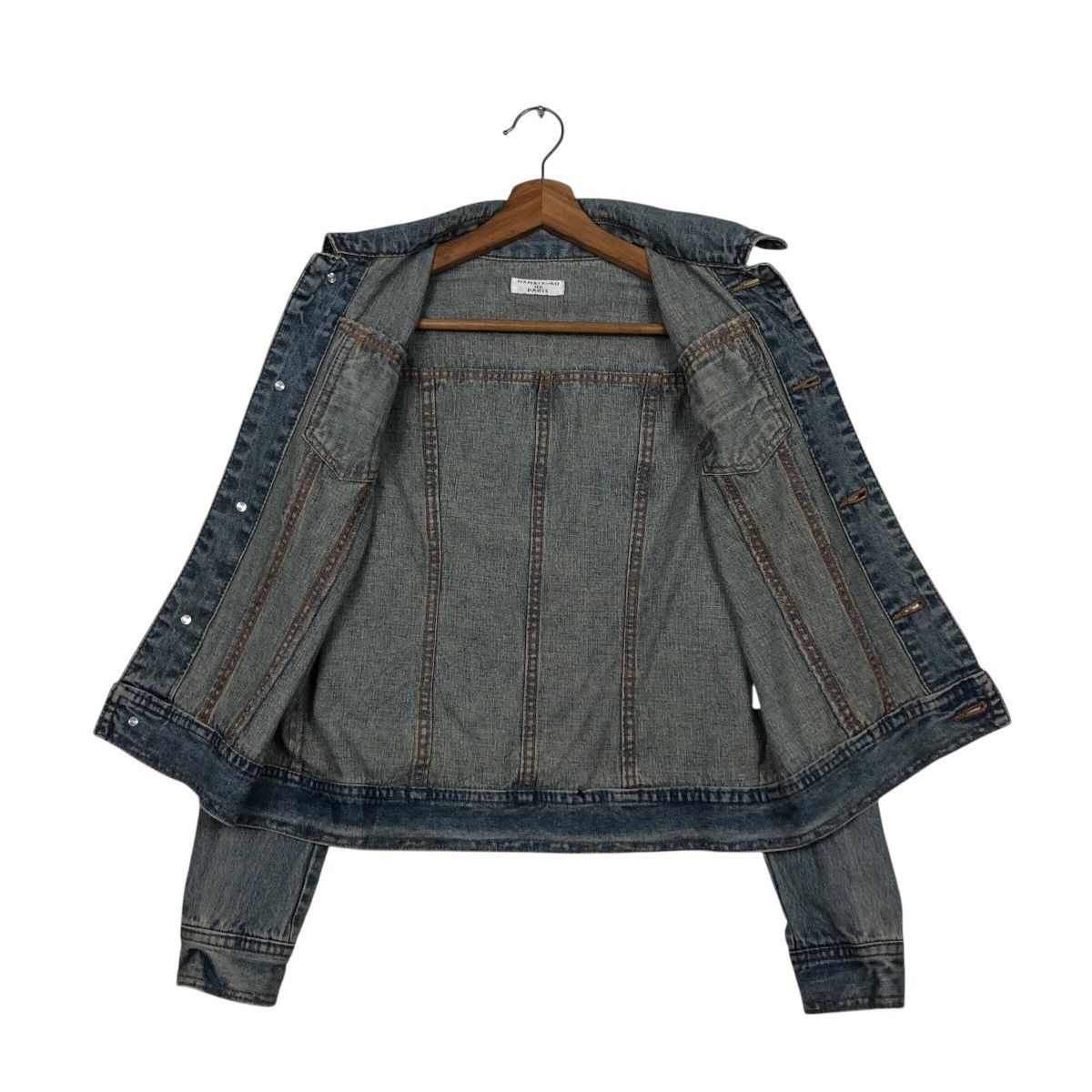Hysteric Glamour 📌Vintage Cropped Biker Denim Jacket Mamaikuko de Paris Size US M / EU 48-50 / 2 - 13 Thumbnail